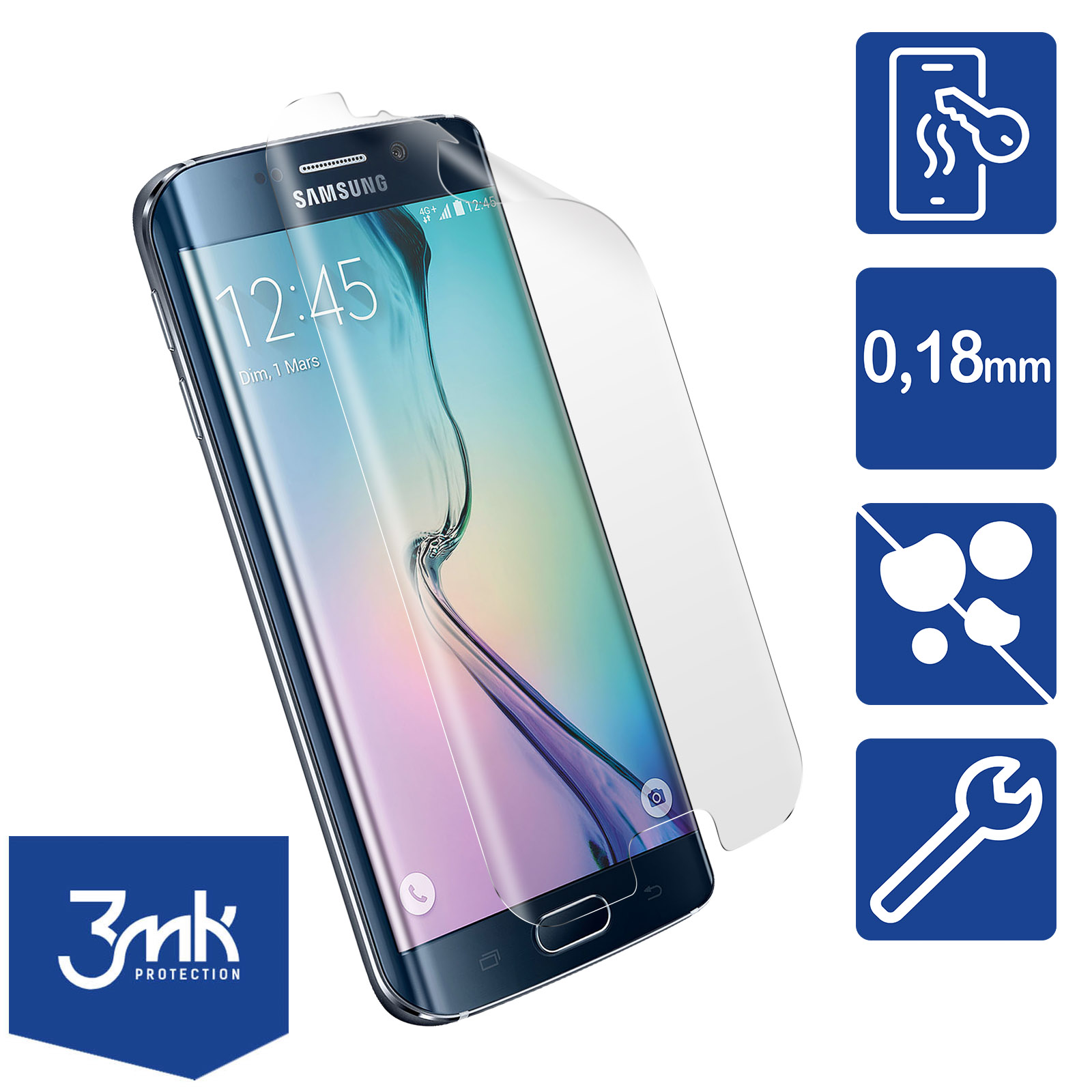 Protection en verre trempé Arc Edge pour l'écran Samsung Galaxy