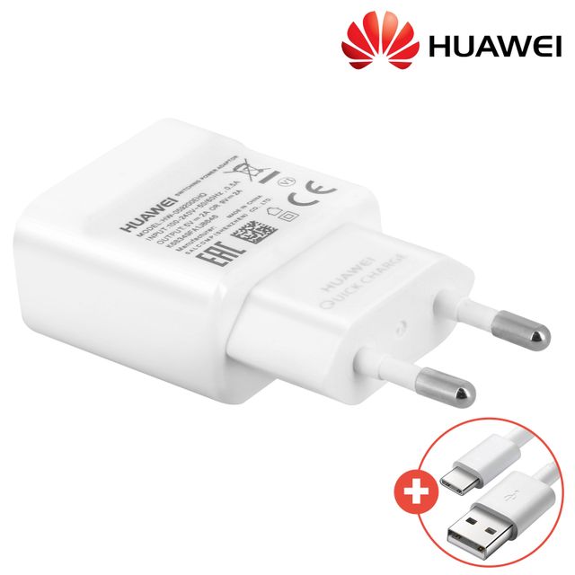 Cargador de red Huawei AP32 2A con cable USB tipo C (1 m) Blanco Spain
