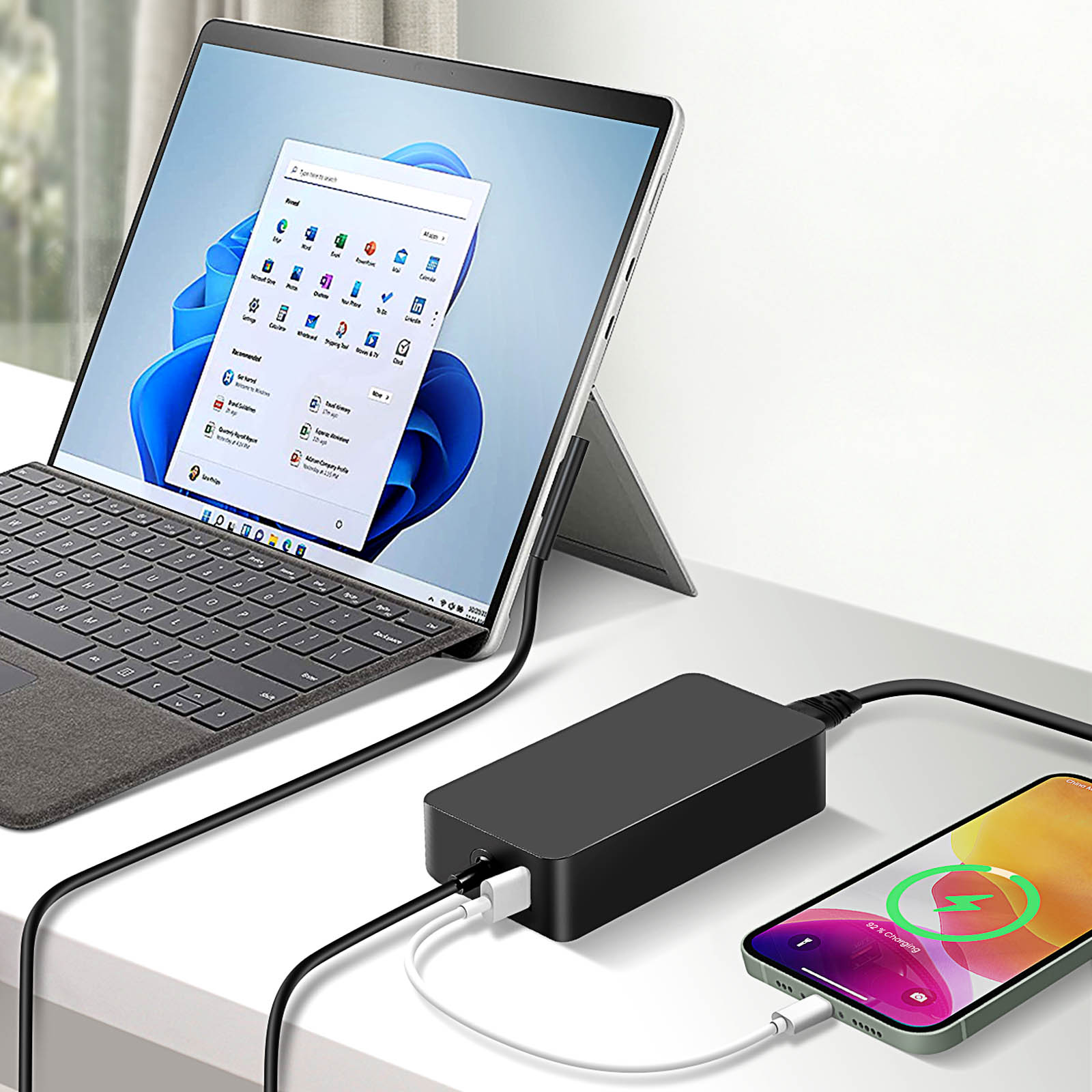 Chargeur pour ordinateur portable Microsoft Surface Pro 6 60W