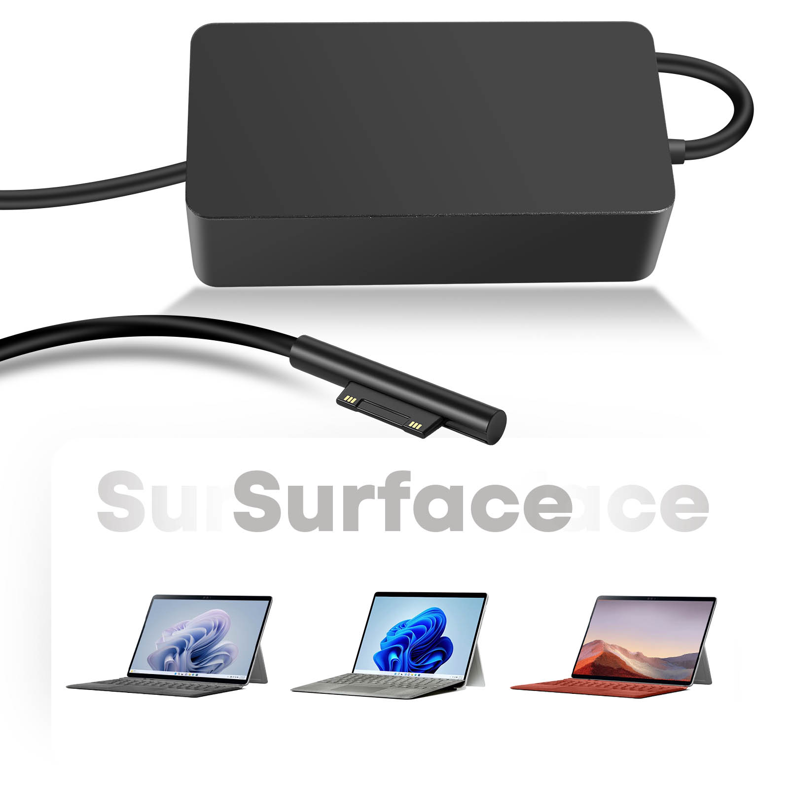 60W Netzteil für Microsoft Surface - 8 Surface 7 German Pro 9, Pro und Pro Surface