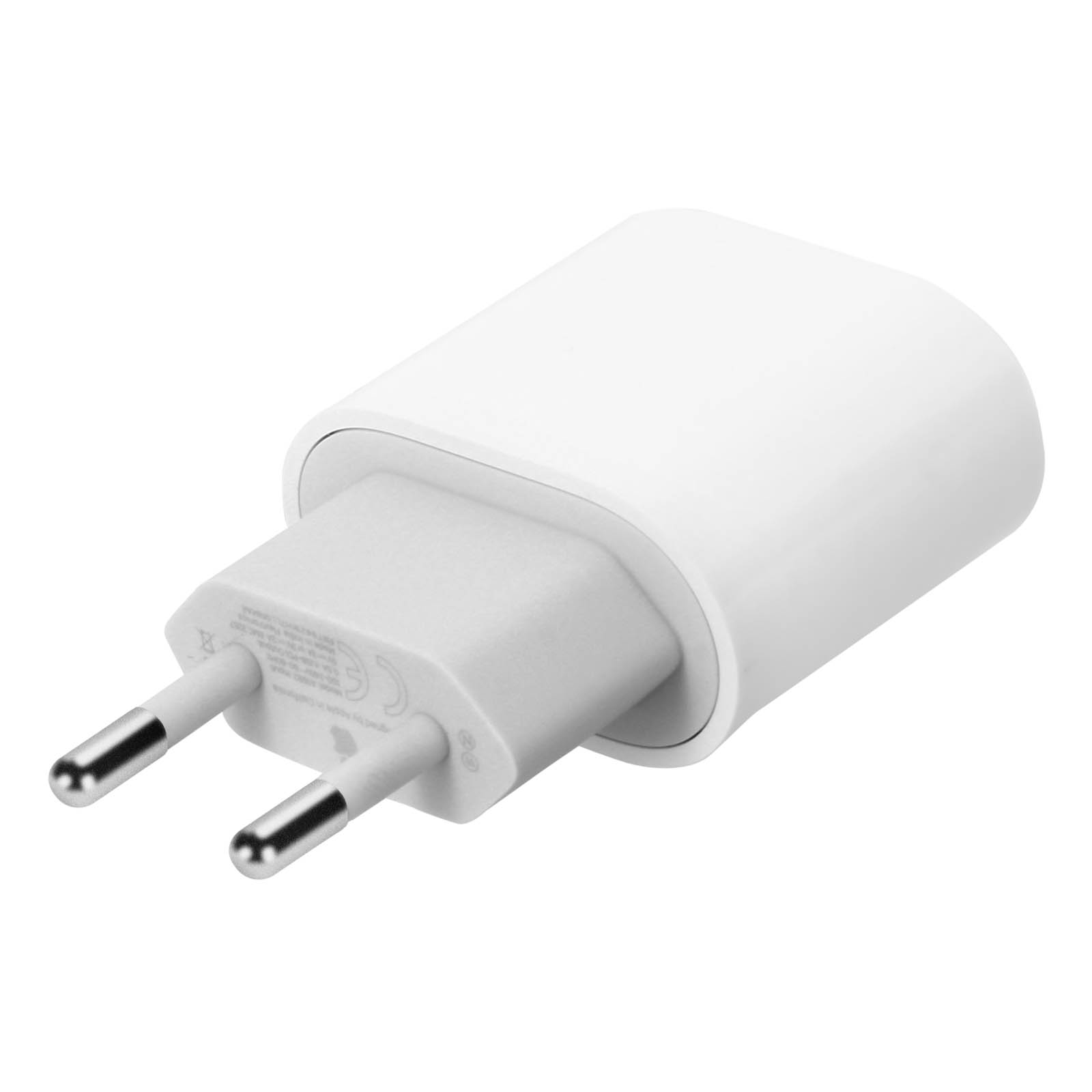 Chargeur Adaptateur secteur USB-C 18W Blanc compatible Pour iPhone