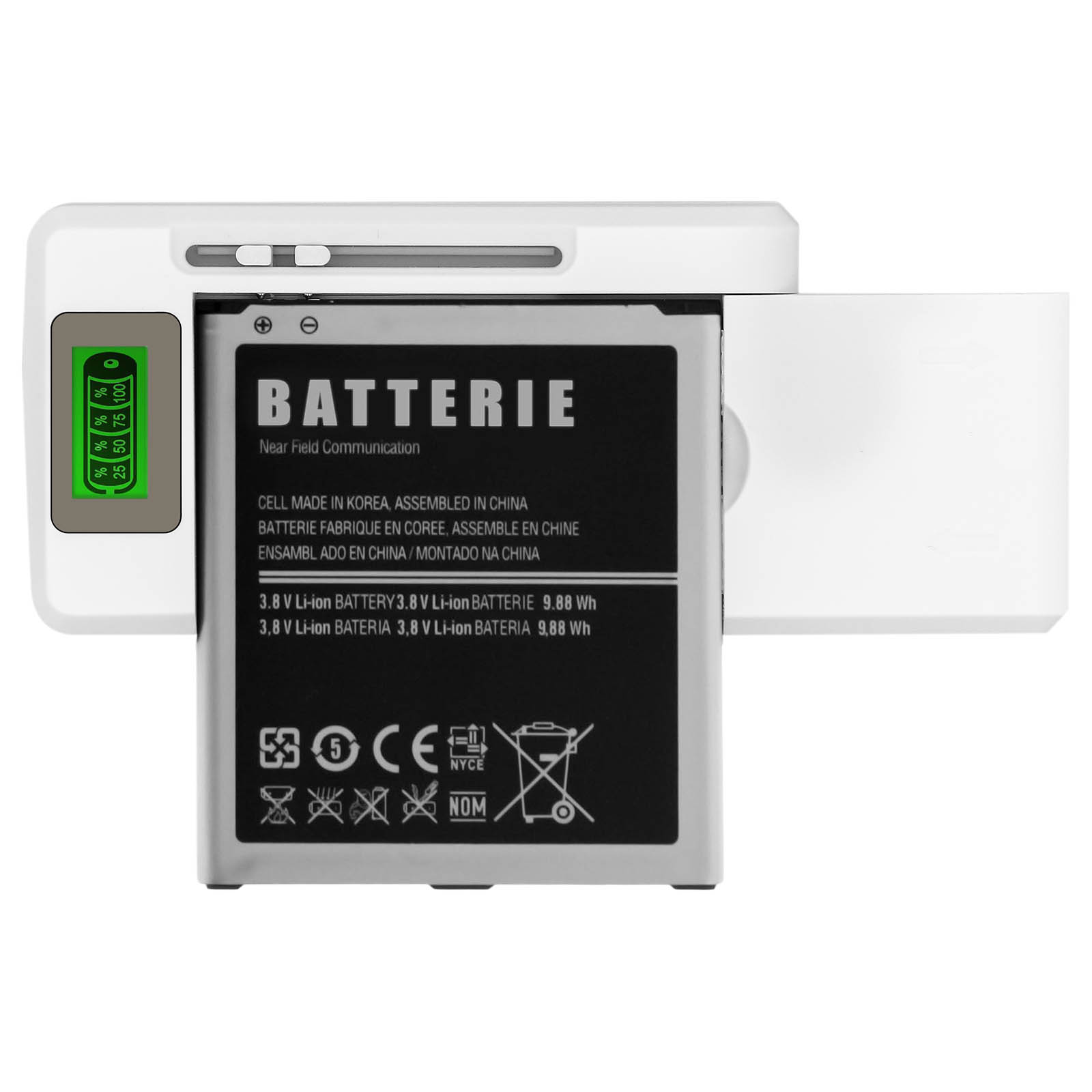 axGear Chargeur de batterie universel avec / port de charge USB AC