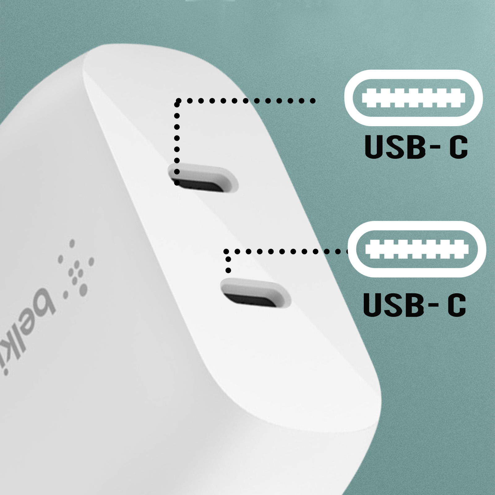 Chargeur Secteur Double USB-C Power Delivery 3.0 40W Ultra-Rapide