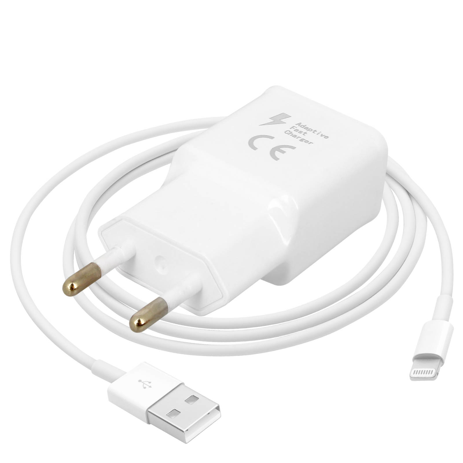 Generic Chargeur IPhone Original Apple Fast+Cable 1M Blanc Charger Premium  Adapter Apple à prix pas cher
