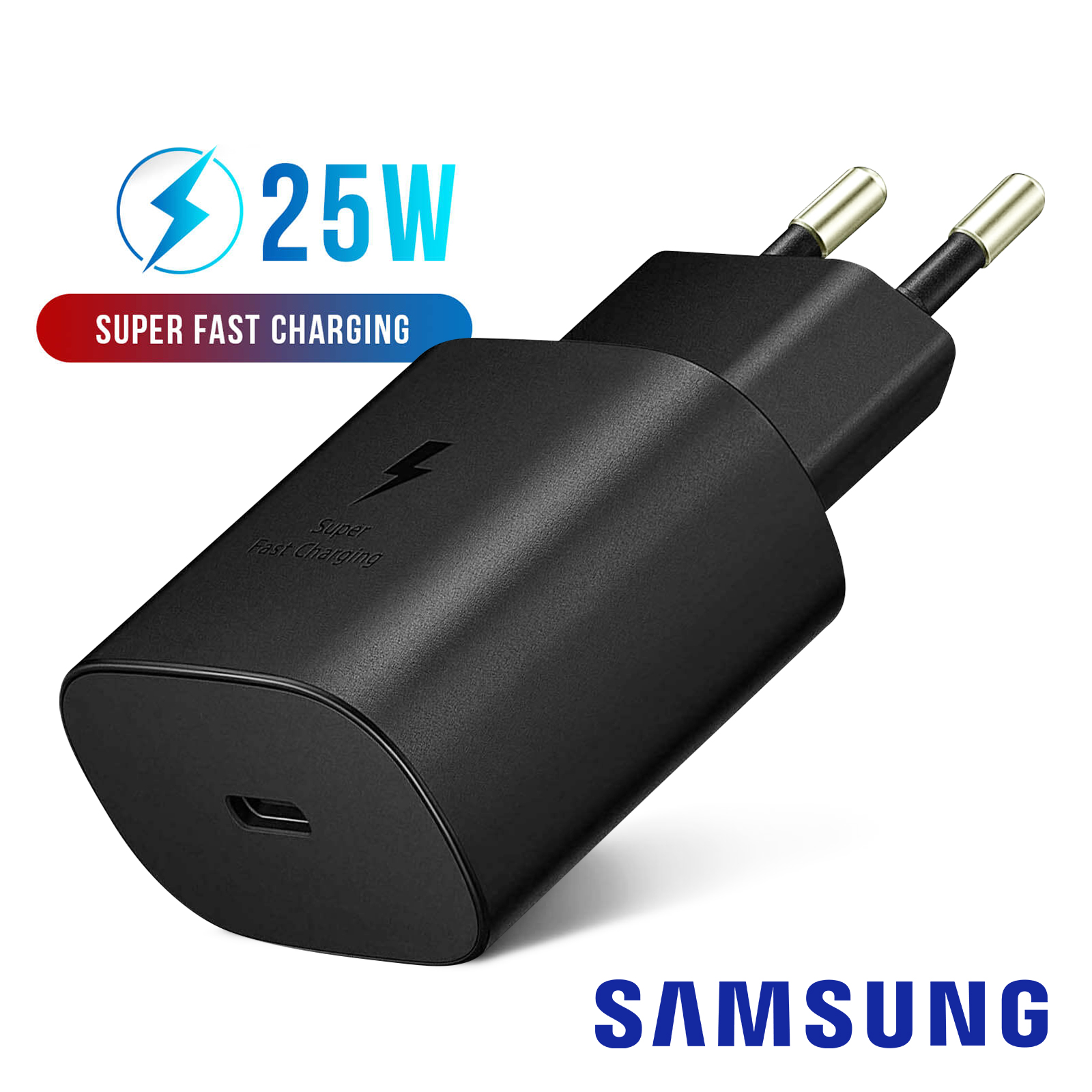 Cargador Samsung Fast Charger Carga Rápida + Cable Usb a Tipo C
