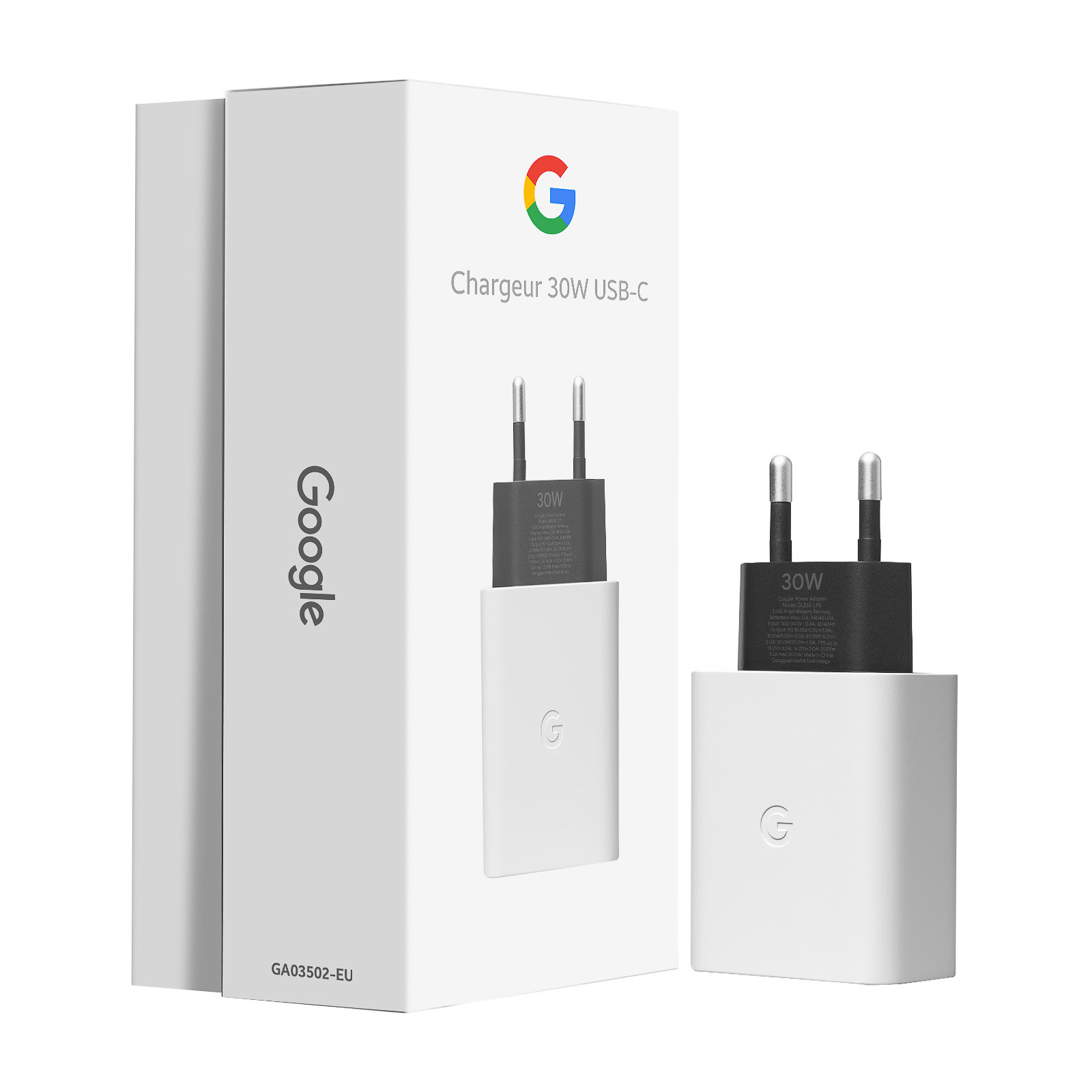 Chargeur Google 30W d'Origine, USB-C Power Delivery - Français