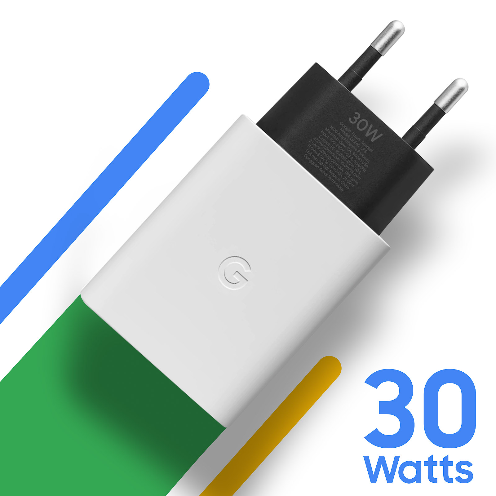 Chargeur Google 30W d'Origine, USB-C Power Delivery - Français