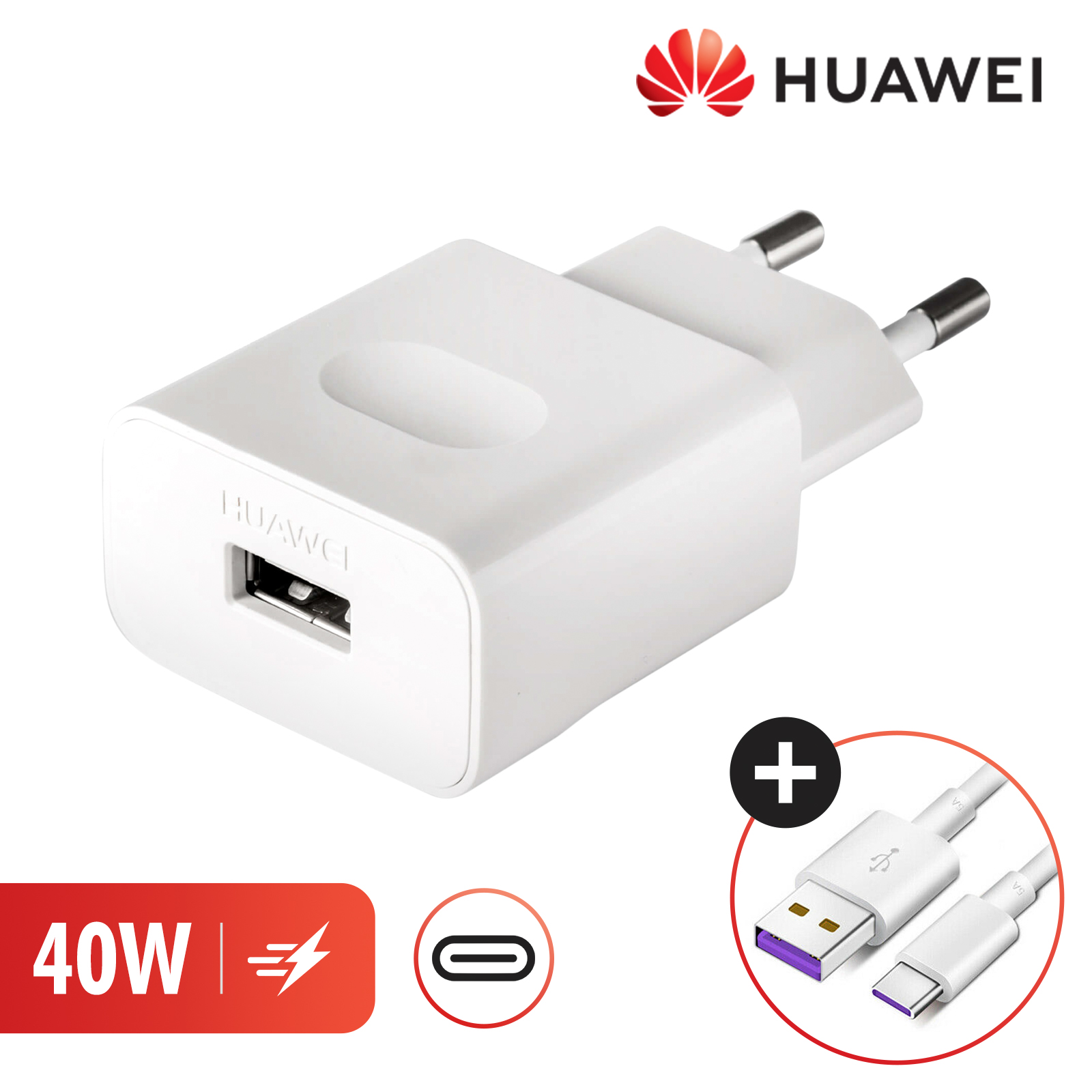 Chargeur Secteur USB-C Huawei SuperCharge CP84 - 40W
