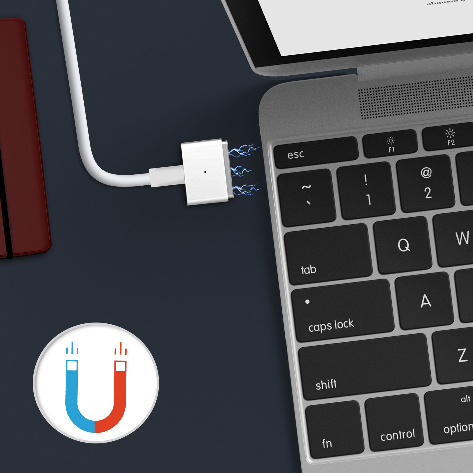 Chargeur 45w magsafe-2 pour ordinateur portable Apple MacBook Air
