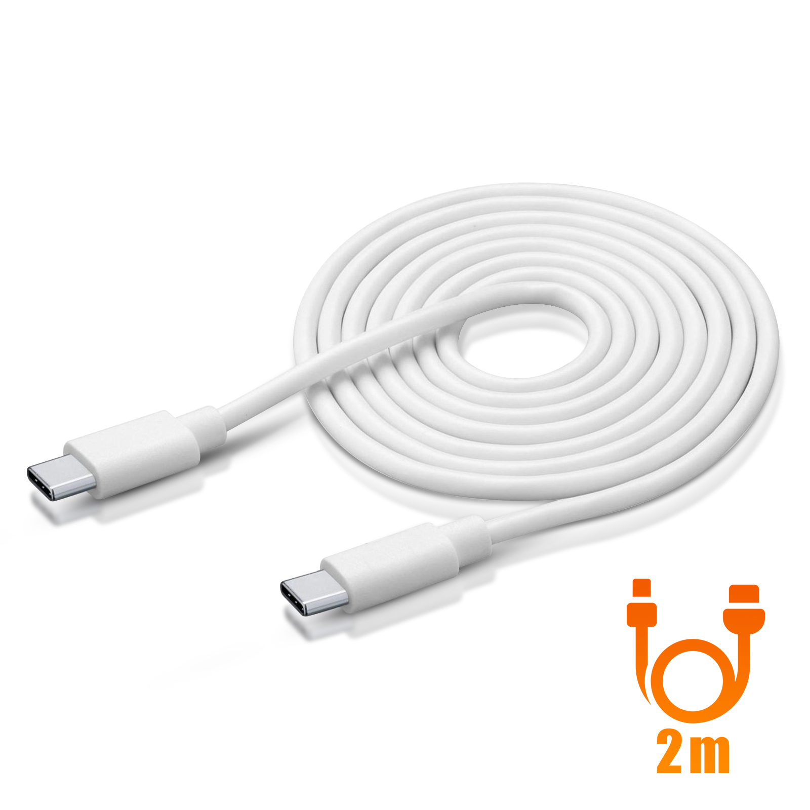 Chargeur Secteur MacBook USB-C Power Delivery 61W avec Câble 2 mètres, LinQ  - Blanc - Français