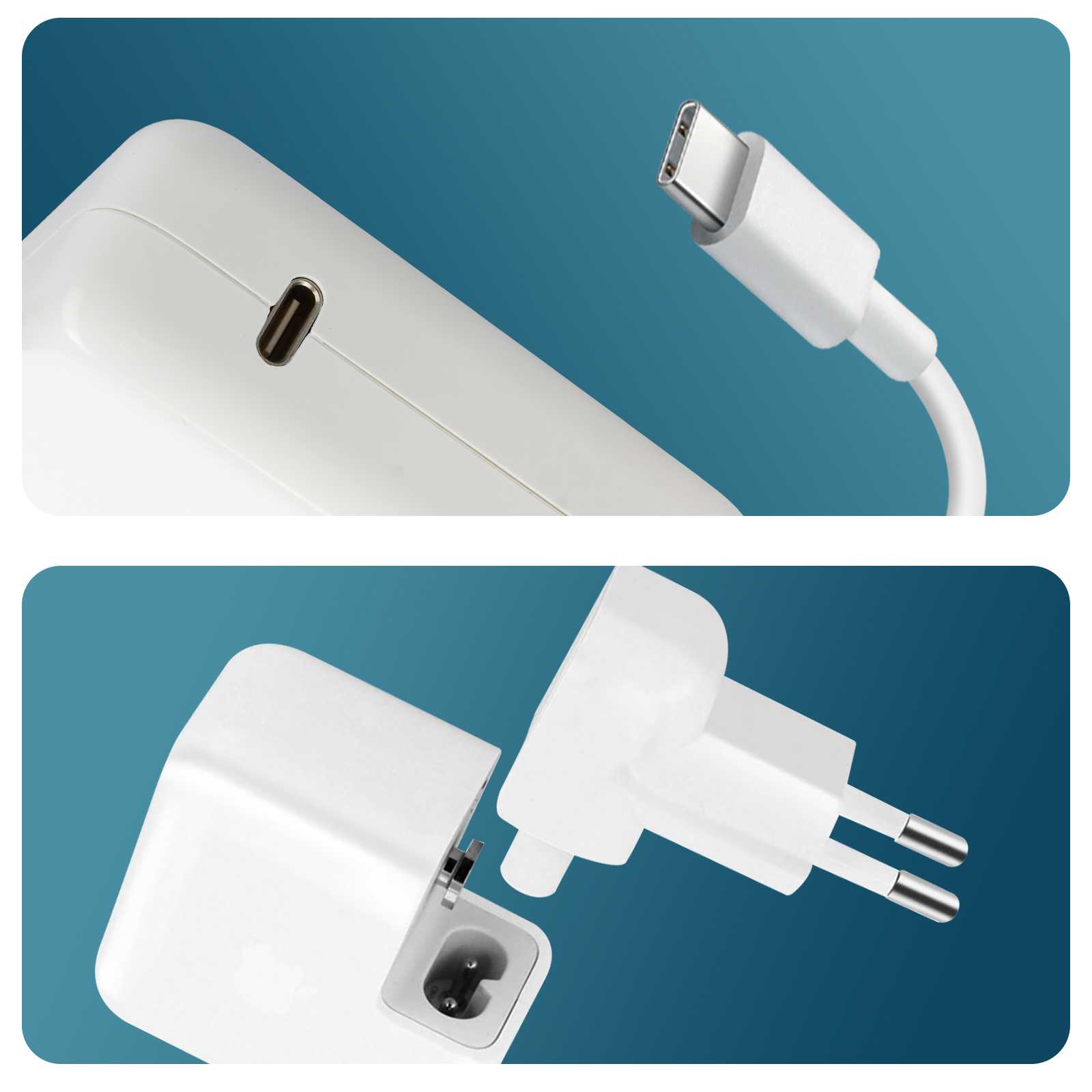 Câble Alimentation,61W USB C Chargeur Adaptateur secteur pour