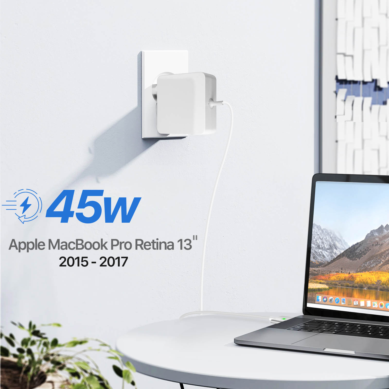 APPLE Adaptateur secteur MagSafe 45 W pour MacBook Air - LE MAC URBAIN