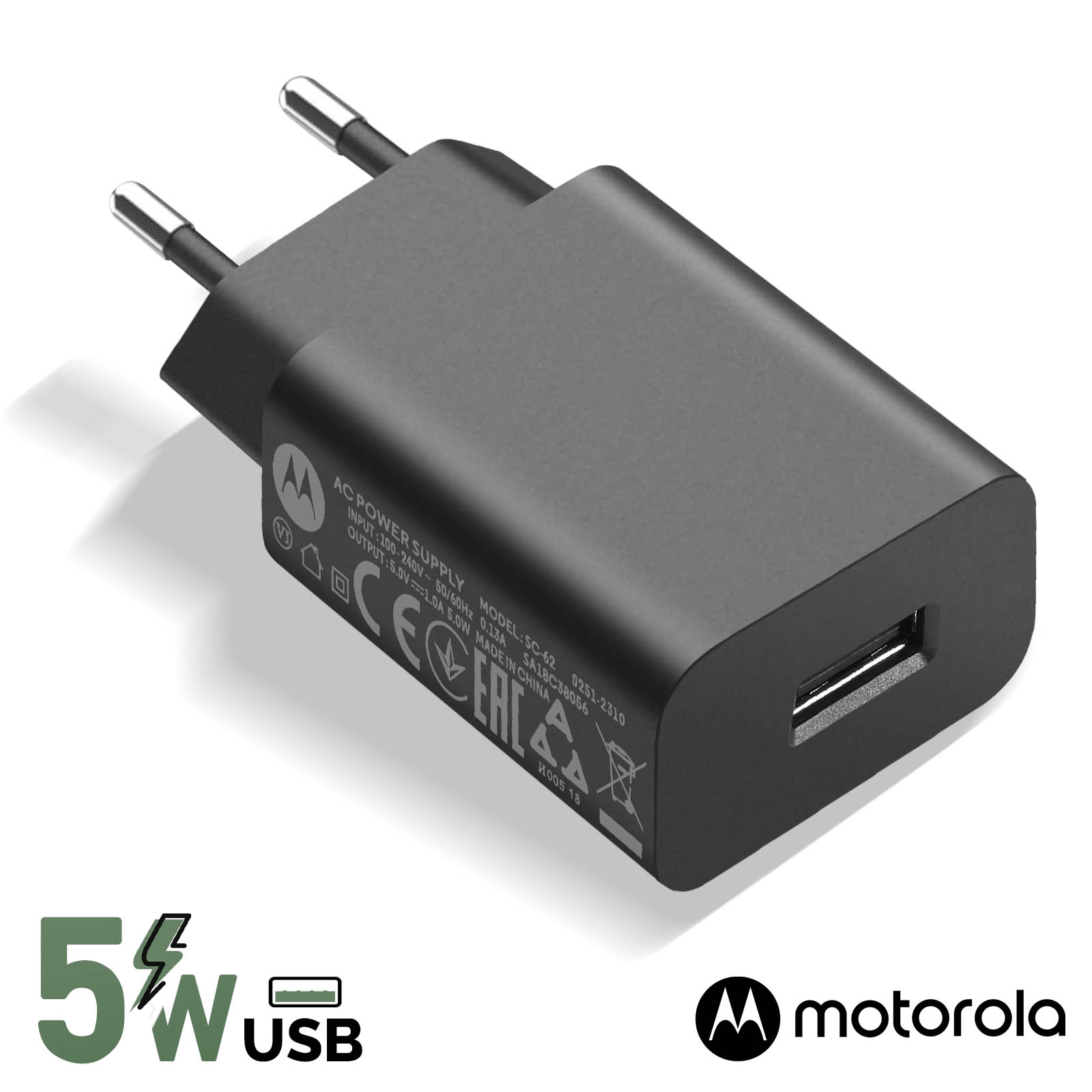 Chargeur rapide + câble USB C de 1,5 m. 22W & 56kOhms. Convient également  au Motorola