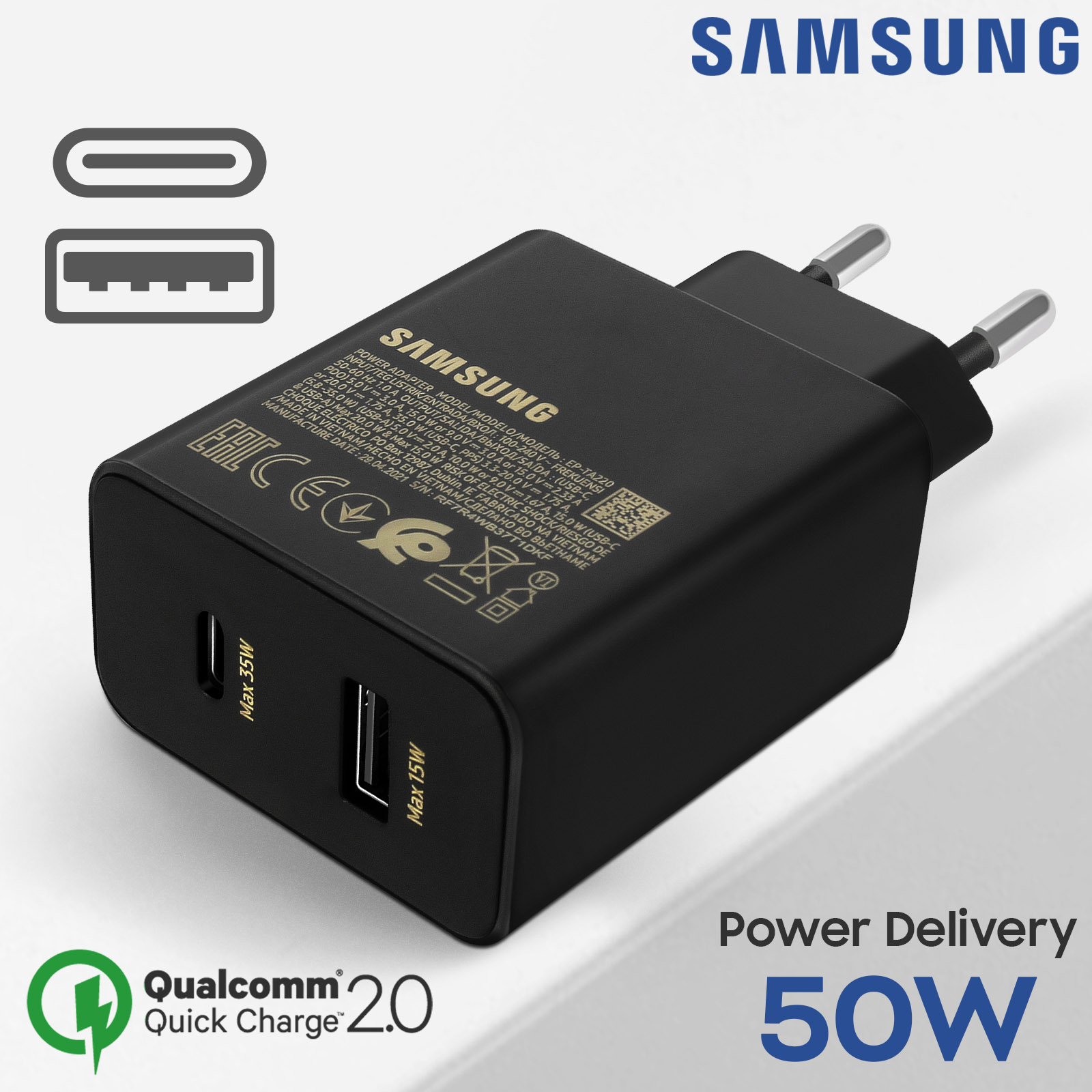 Chargeur Samsung Galaxy A6 - Chargeur Rapide
