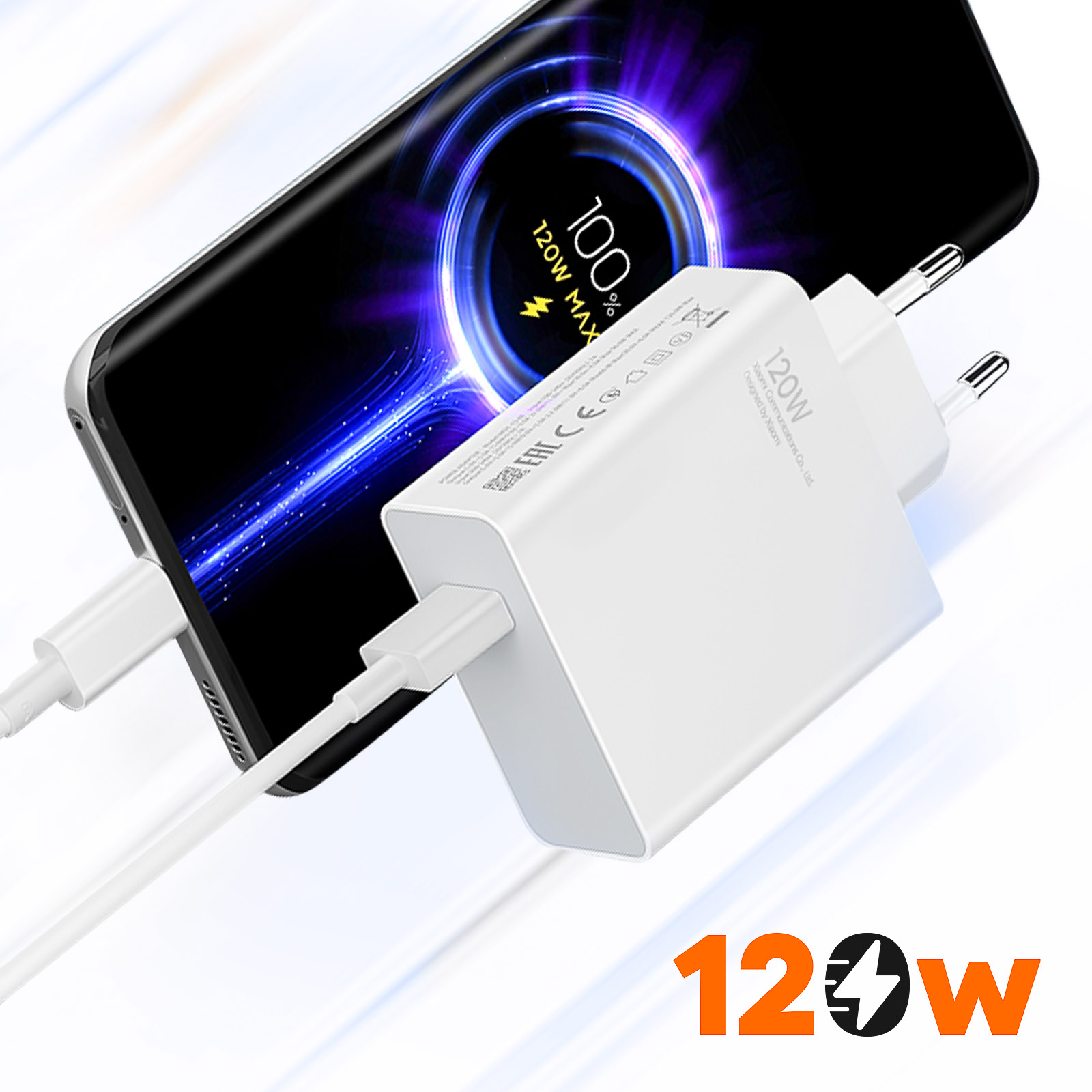 Xiaomi Charge Rapide 120W Chargeur Type-C