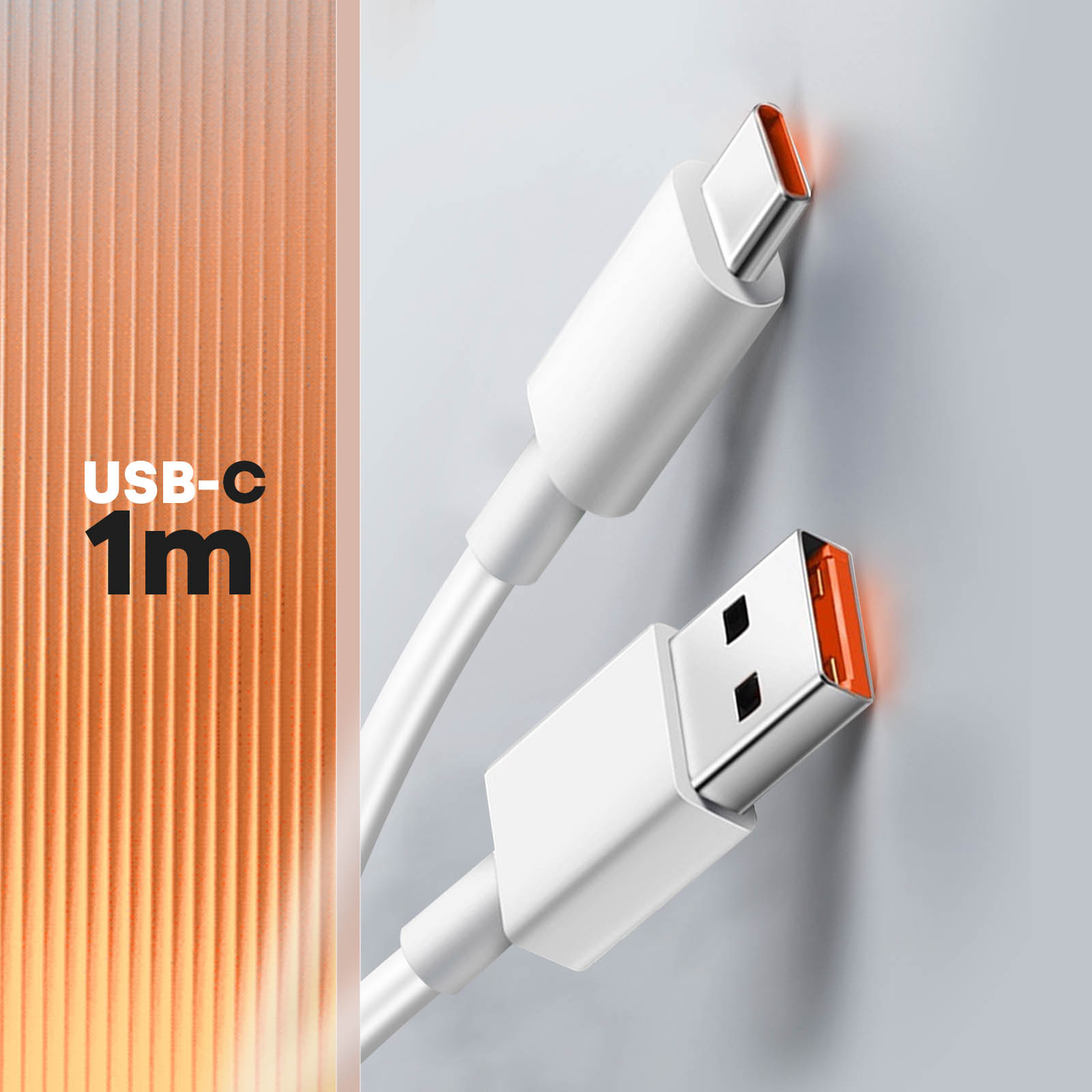 Chargeur secteur d'Origine Xiaomi USB 67W, Câble USB vers USB-C