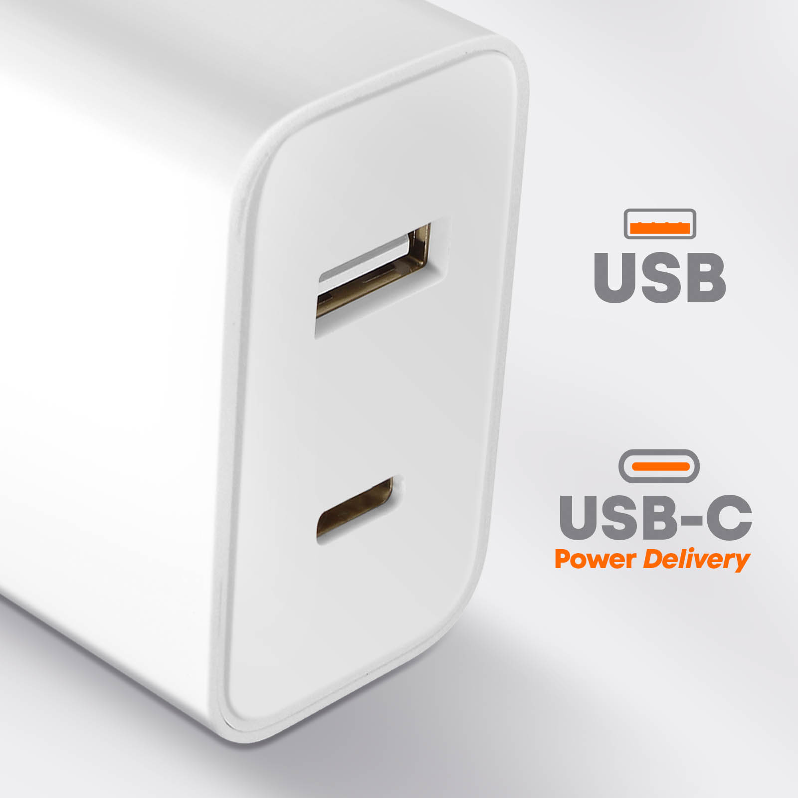 Chargeur secteur Original Xiaomi, USB + USB-C 33W - Blanc - Français