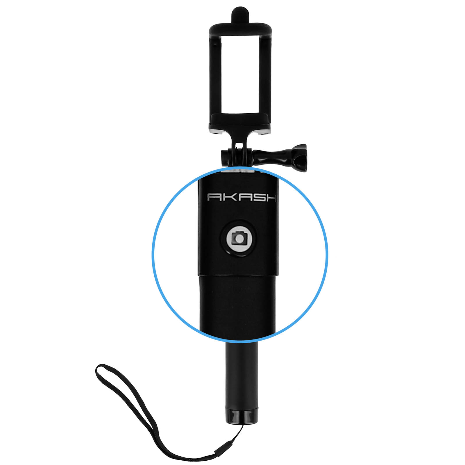Perche selfie 3en1 AKASHI Bluetooth avec stabilisateur - infinytech-reunion