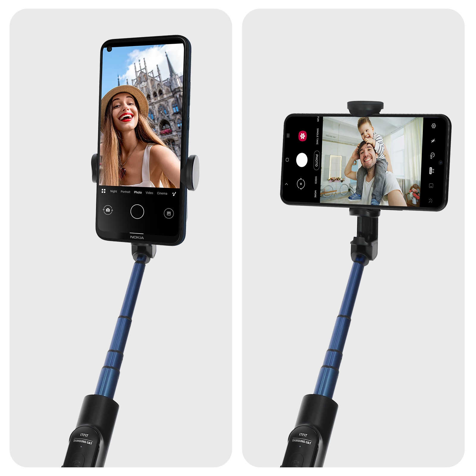 Palo Bluetooth para selfies de teléfonos inteligentes con trípode, original  de Samsung - Spain
