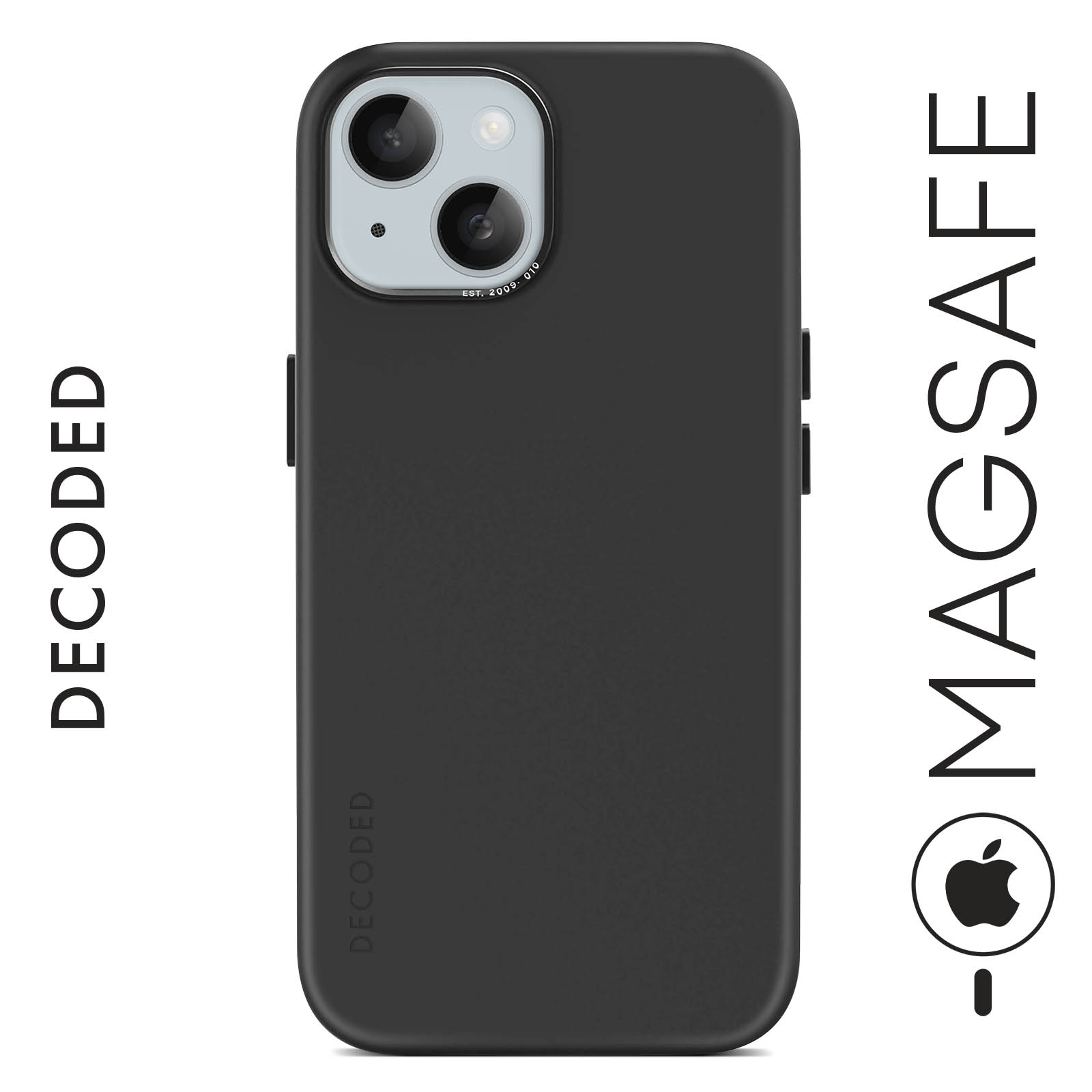 Funda silicona para iPhone 12/ 12 Pro Decoded negra