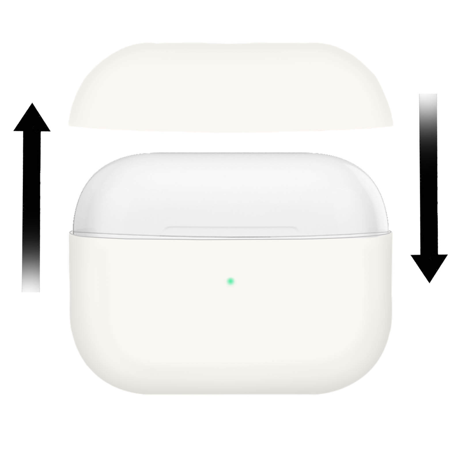 Avizar Étui Intégral pour Airpods Pro Silicone Soft-touch Effet