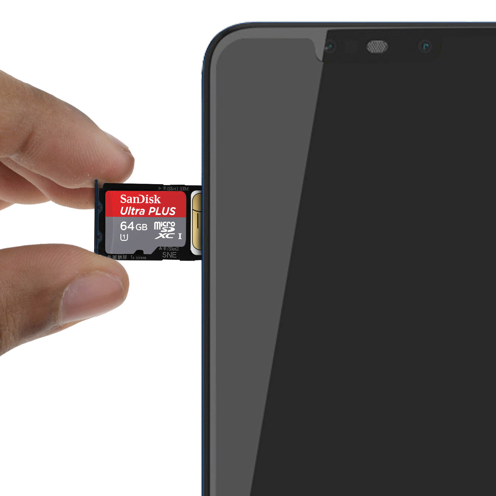 iPartsAcheter Huawei Mate 8 Nano SIM + micro carte SD / nano carte SIM (or)