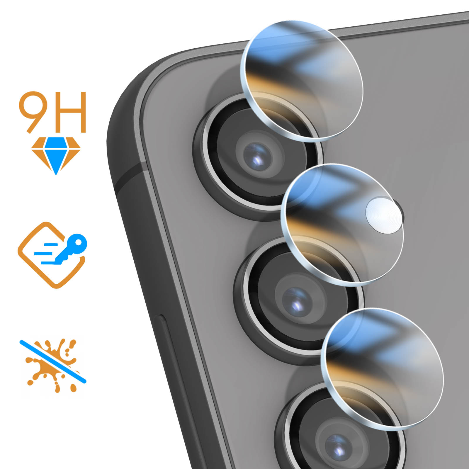 Verre Trempé Caméra Samsung Galaxy S23 FE Anti-rayures - Transparent -  Français