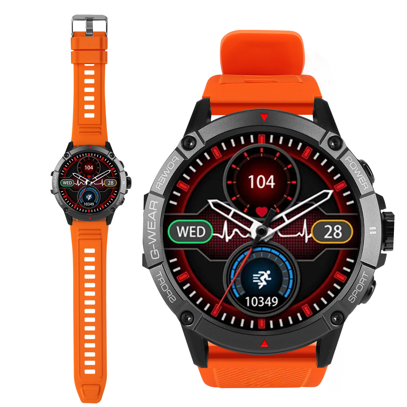 Orologio Xiaomi Maimo Cinturino Nero/Arancio - Smartwatch