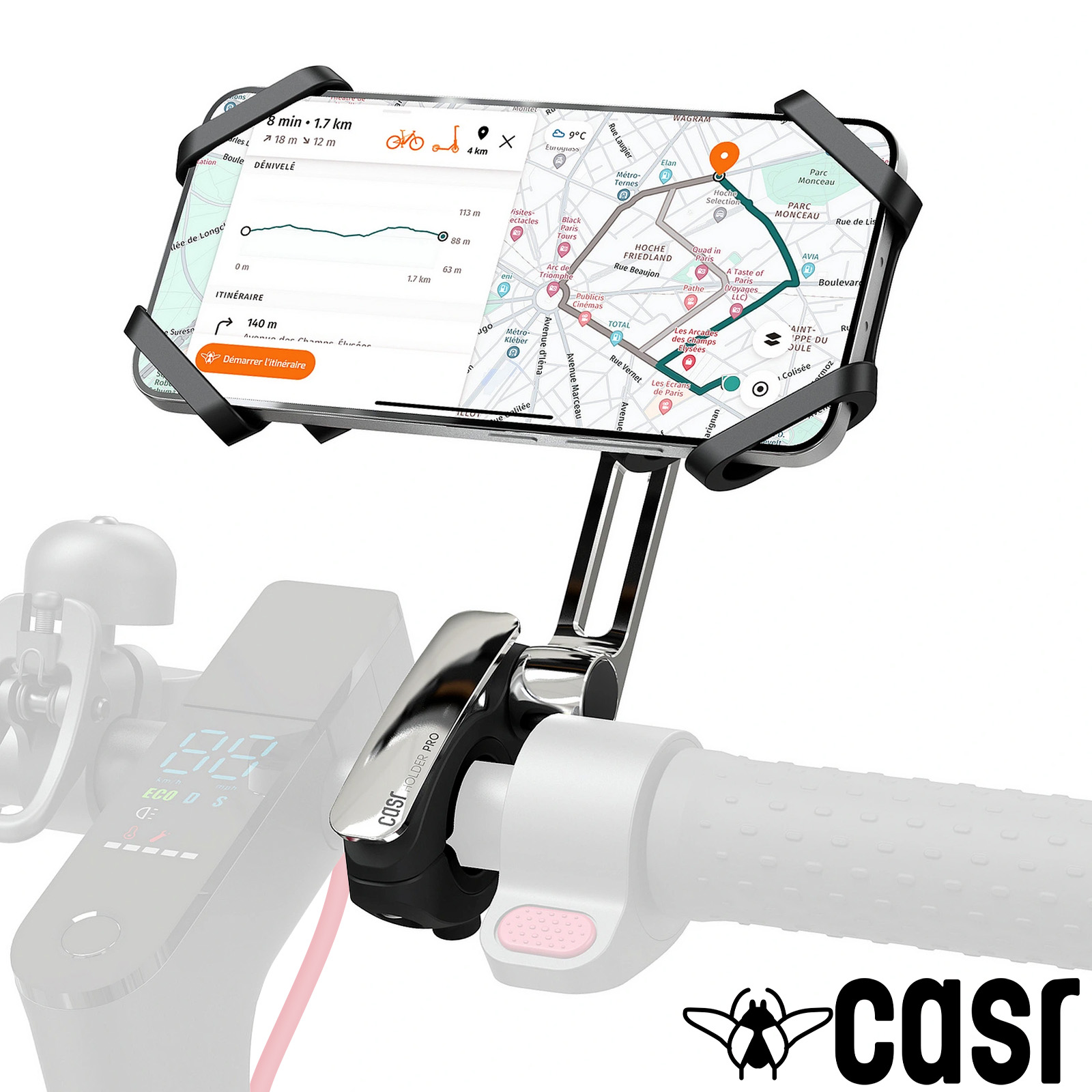 Waterproof Scooter - Moped Collar Mount for Samsung Galaxy S9 PLUS (sku 48341)