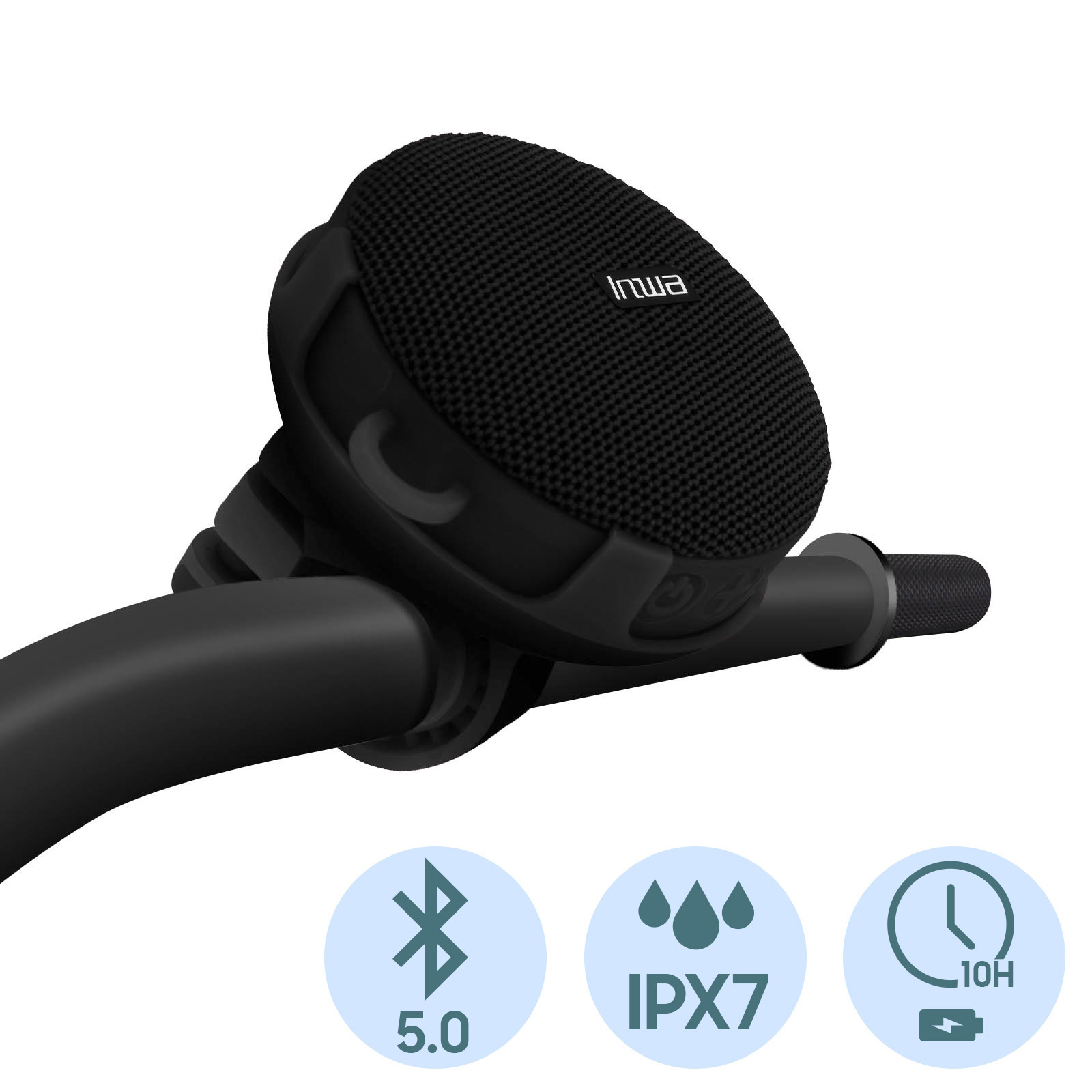 Enceinte Bluetooth 5.0 Portable Micro et Radio FM avec Dragonne, WSY06 -  Noir - Français