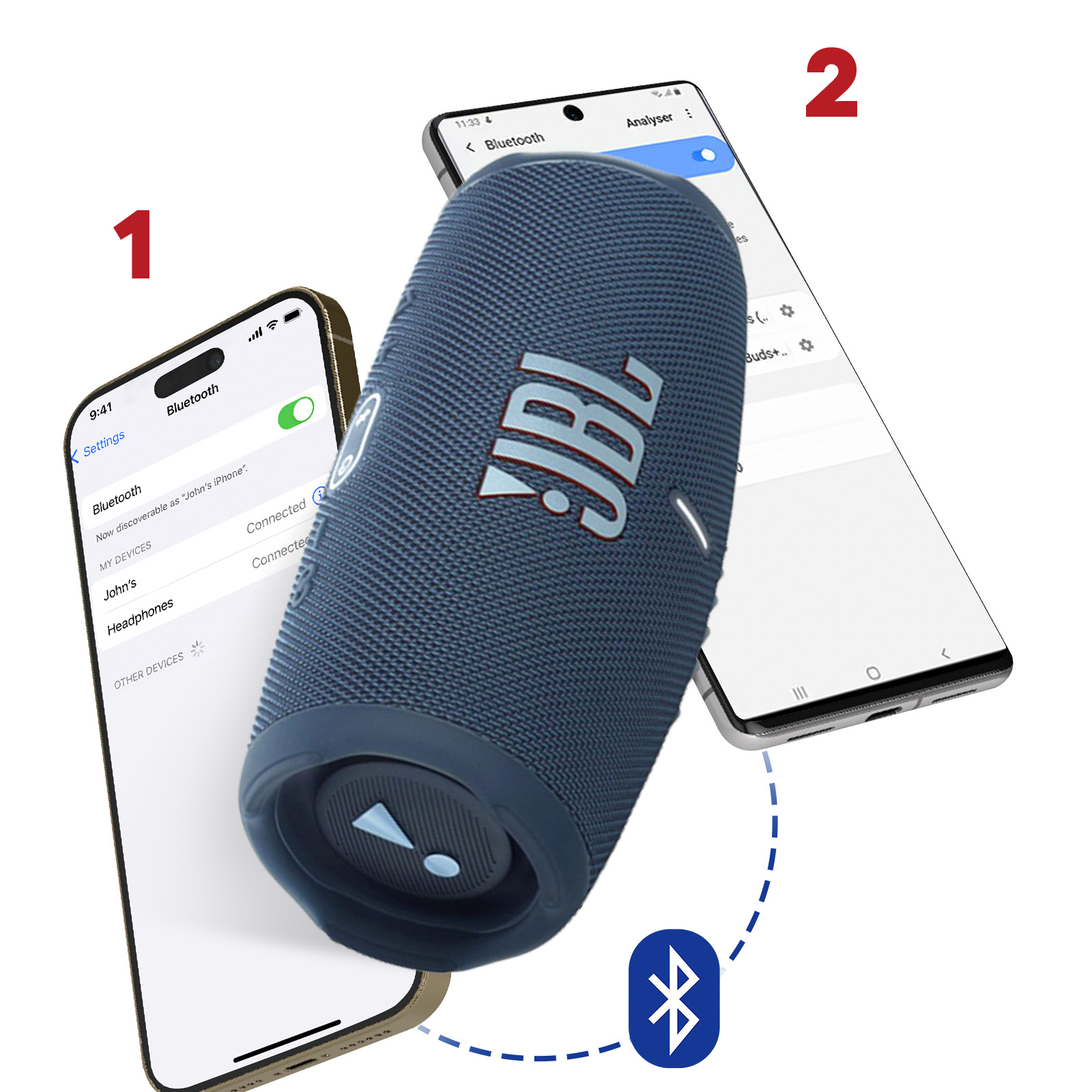 Enceinte Bluetooth Étanche JBL (Charge5) - norme IP67 - Kit-M