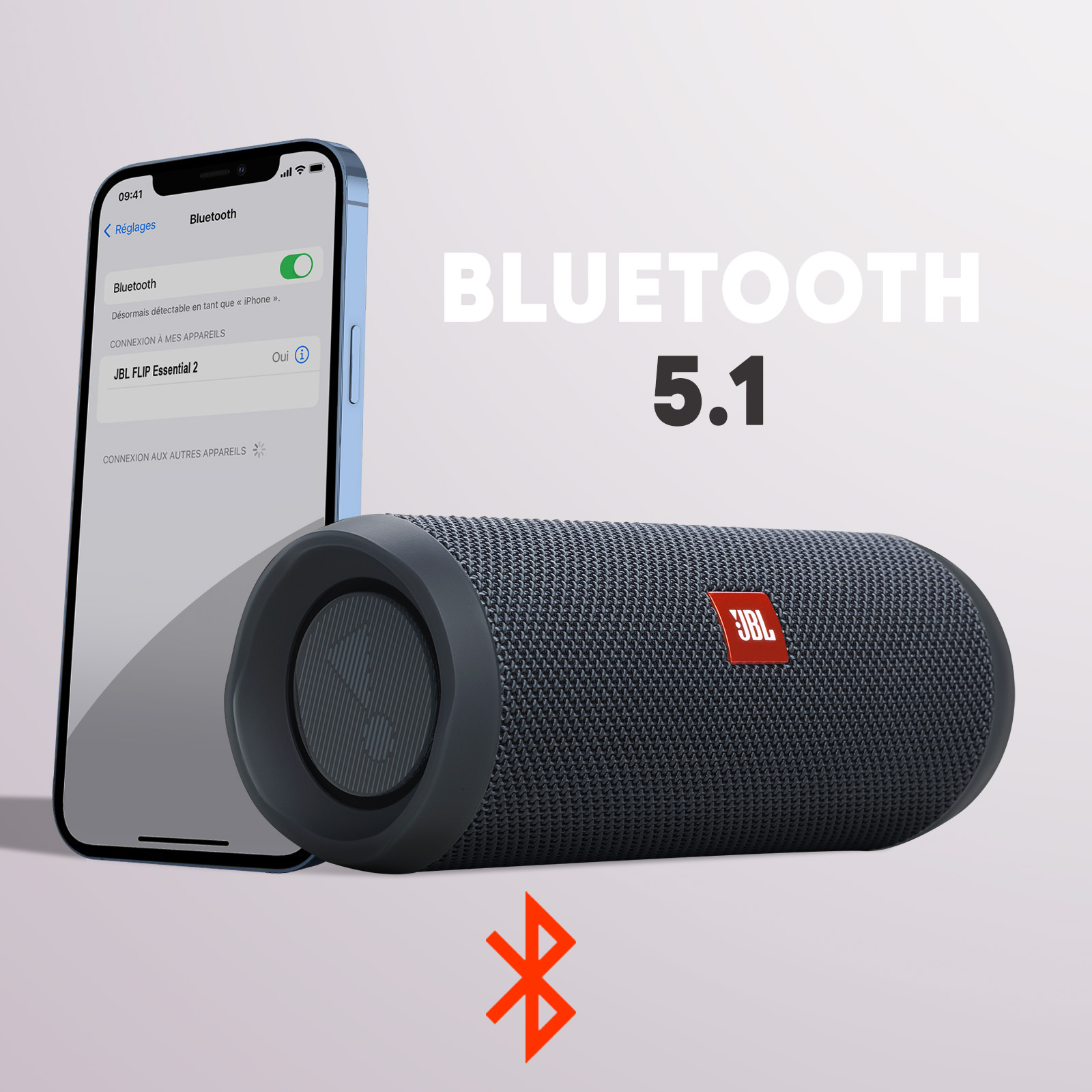 JBL Flip Essential 2 Enceinte portable Bluetooth10 heures d'autonomie