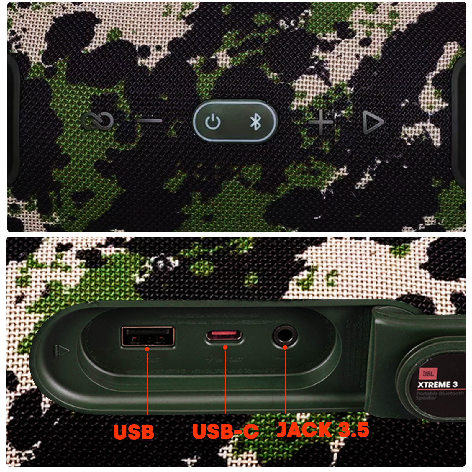 Enceinte portable Bluetooth XTREME 3 - Camouflage - JBL
