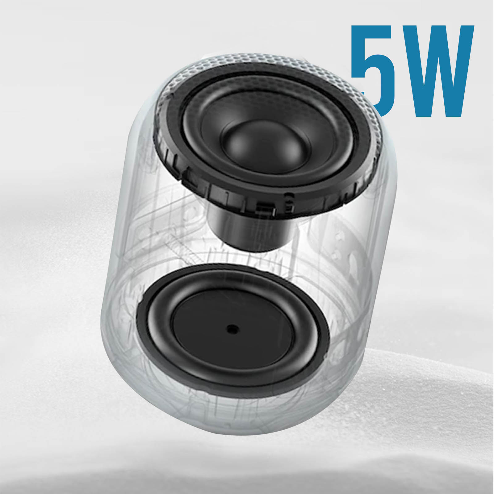 Avizar Mini Enceinte Bluetooth 5.0 Puissance Sonore 5W Radio FM