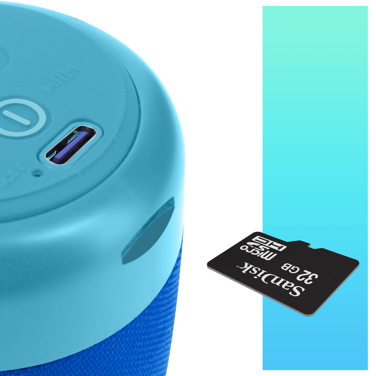 Avizar Mini Enceinte Bluetooth avec Bass Puissante Fonction Radio Métallisé  bleu - Enceinte Bluetooth - LDLC