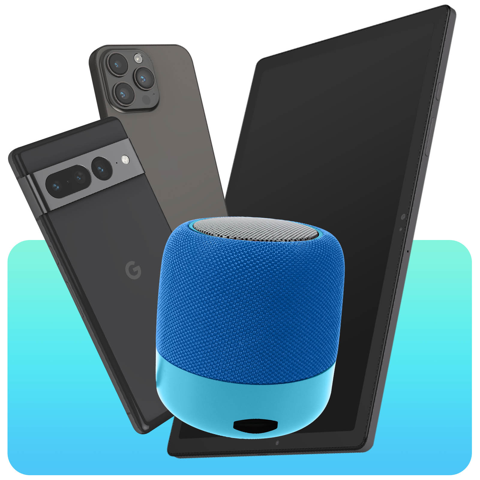 Enceinte autonome Bluetooth Bleu Jour