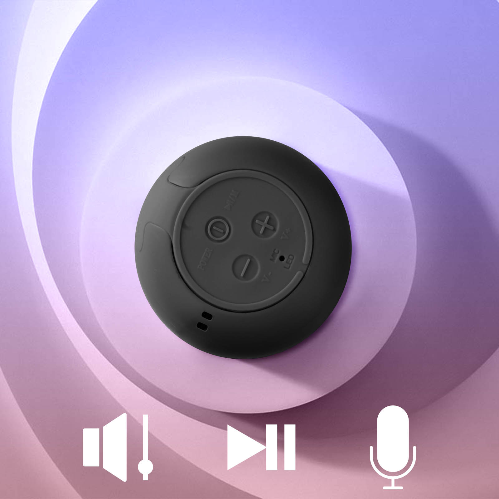 Avizar Mini Enceinte Bluetooth Radio FM et Slot Micro-SD Portable