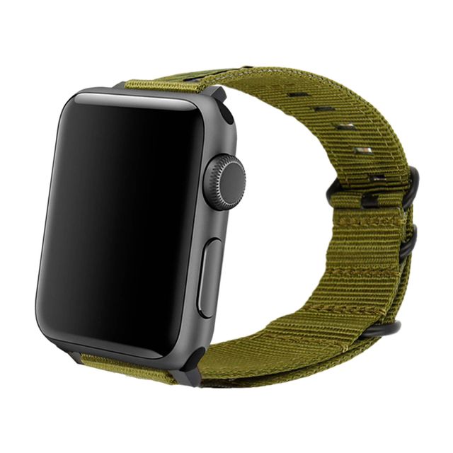Cinturino in nylon Nato UAG per Apple Watch 42 / 44 mm (serie 1 – 7) –  Verde kaki - Italiano