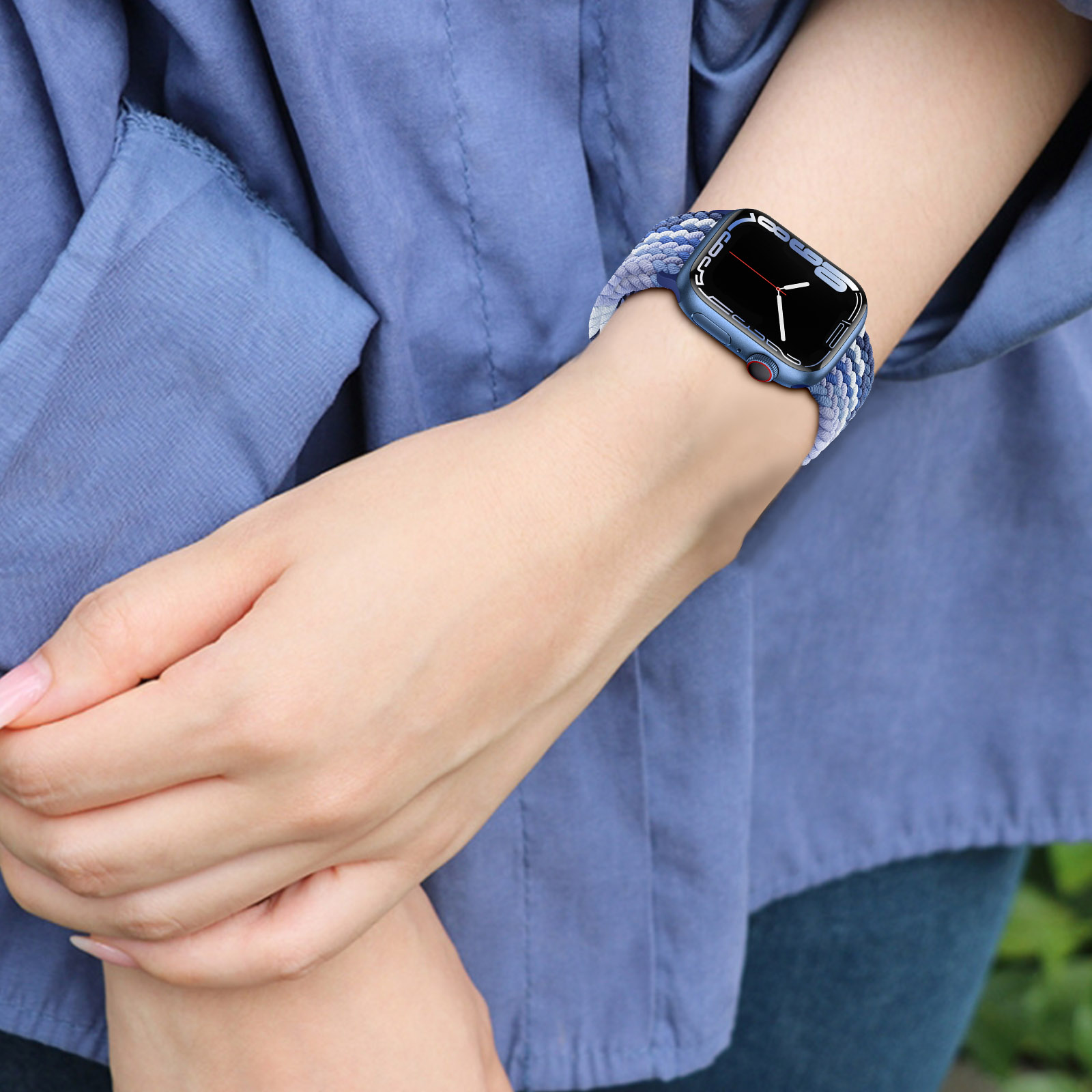 Bracelet Apple Watch nylon (bleu foncé) 