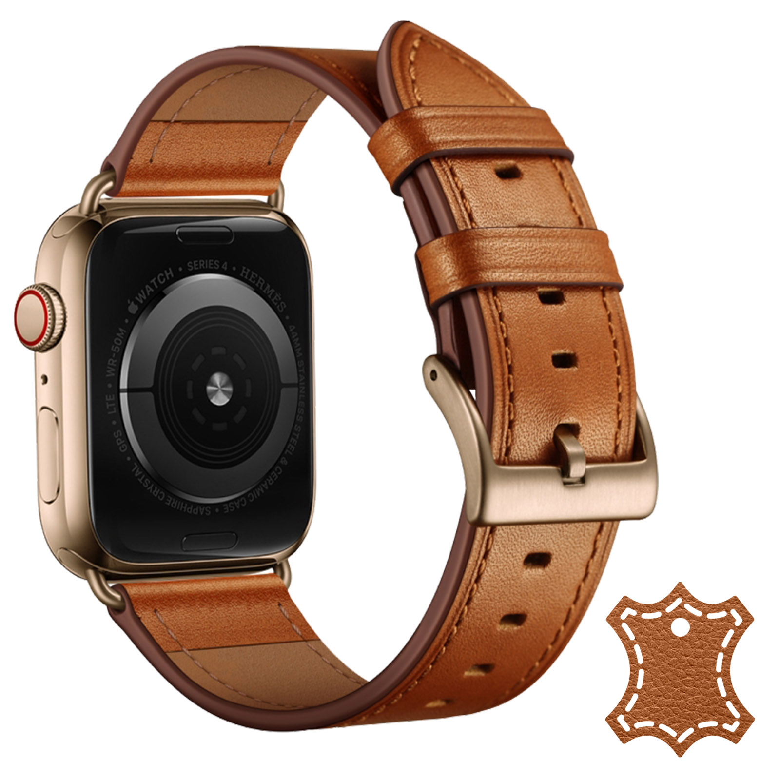 Correa cuero Apple Watch Ultra (marrón) 