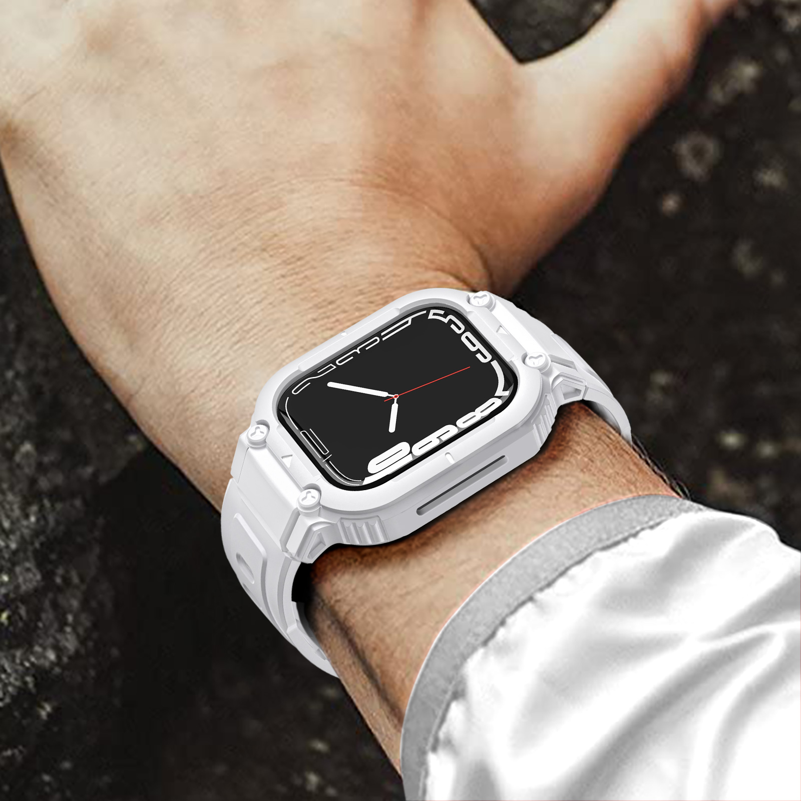 Cinturino per Apple Watch Ultra 49 mm, in silicone morbido e