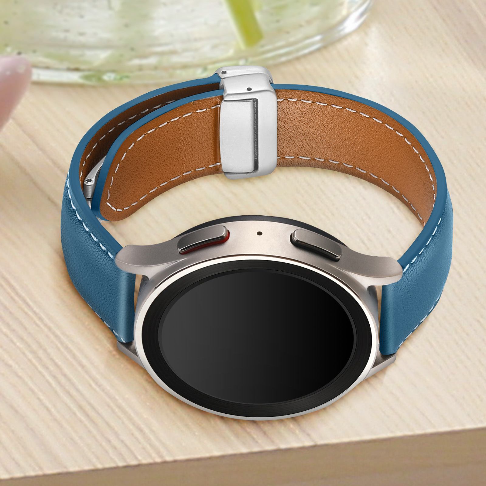 Bracelet Cuir pour Samsung Galaxy Watch 5 / 5 Pro / 4 Classic / 4