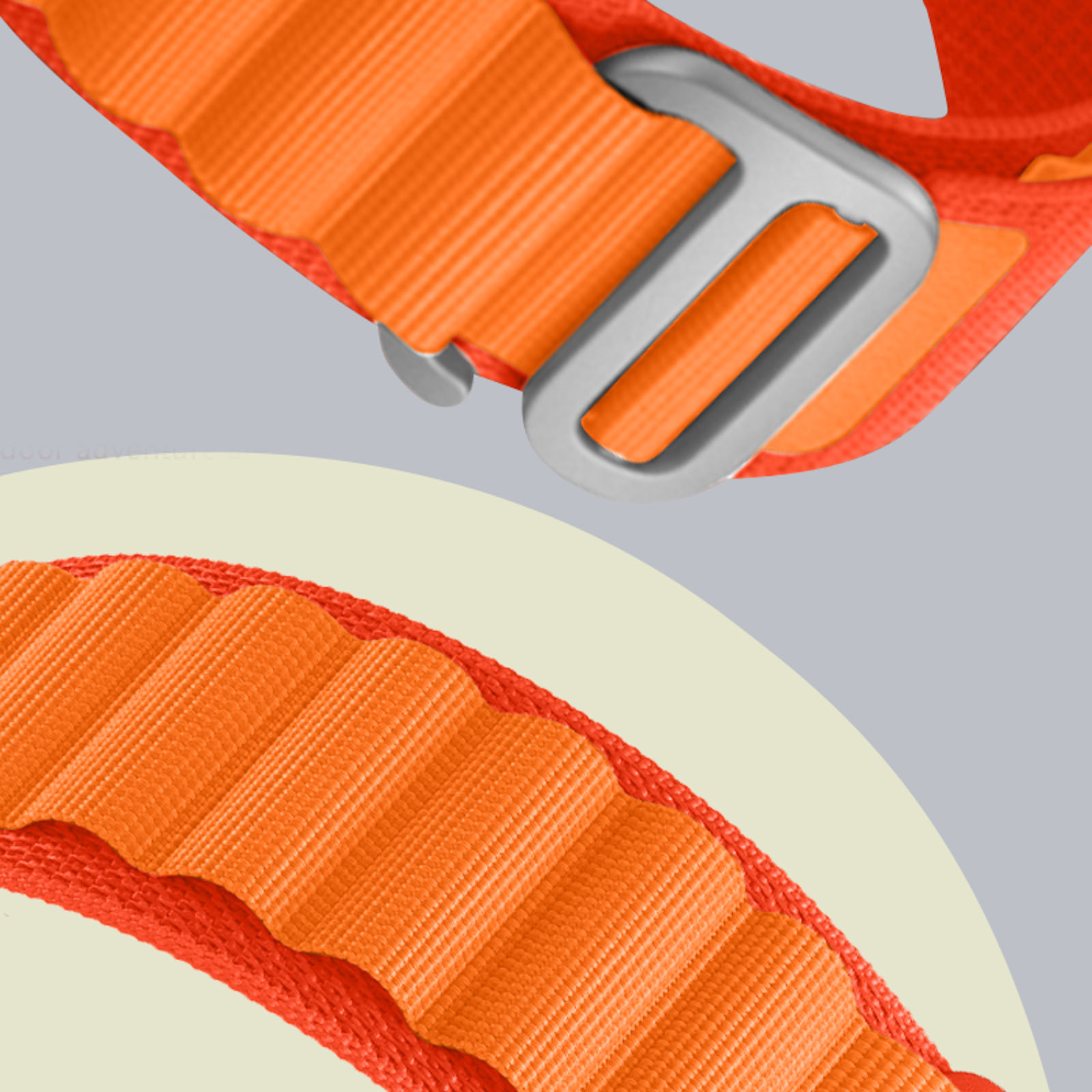 Avizar Bracelet pour Samsung Galaxy Watch 5 / 5 Pro / 4 Nylon Ajustable  Boucle orange - Accessoires montre et bracelet - LDLC