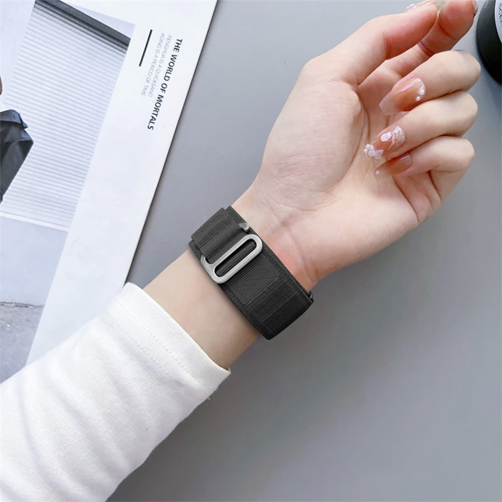 Bracelet acier inoxydable Samsung Galaxy Watch 5 Pro - 45mm (noir