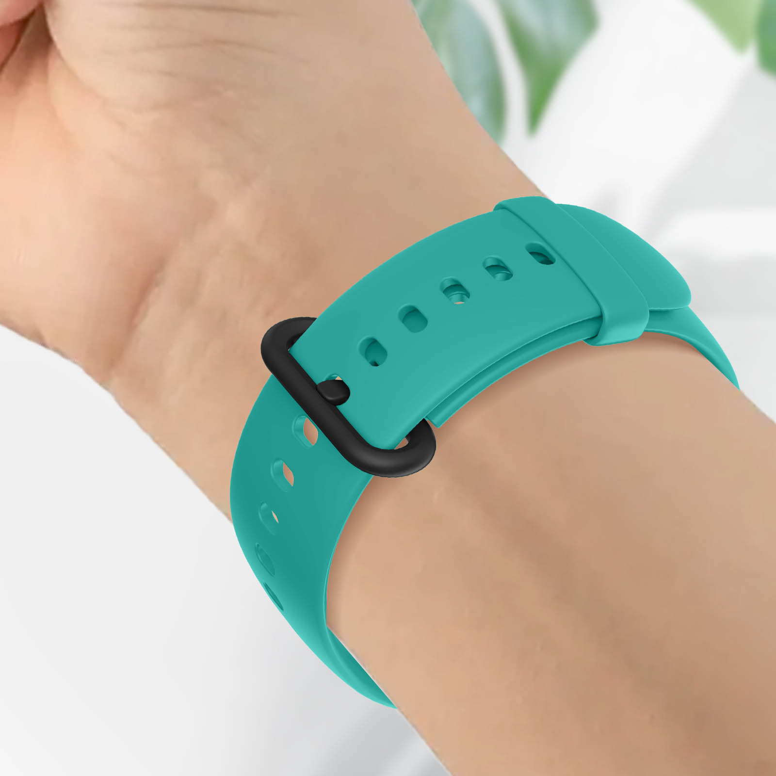Bracelet pour Xiaomi Redmi Watch 2 Lite, Watch Lite, Watch 2 et Watch,  Silicone Souple et Réglable - Bleu - Français