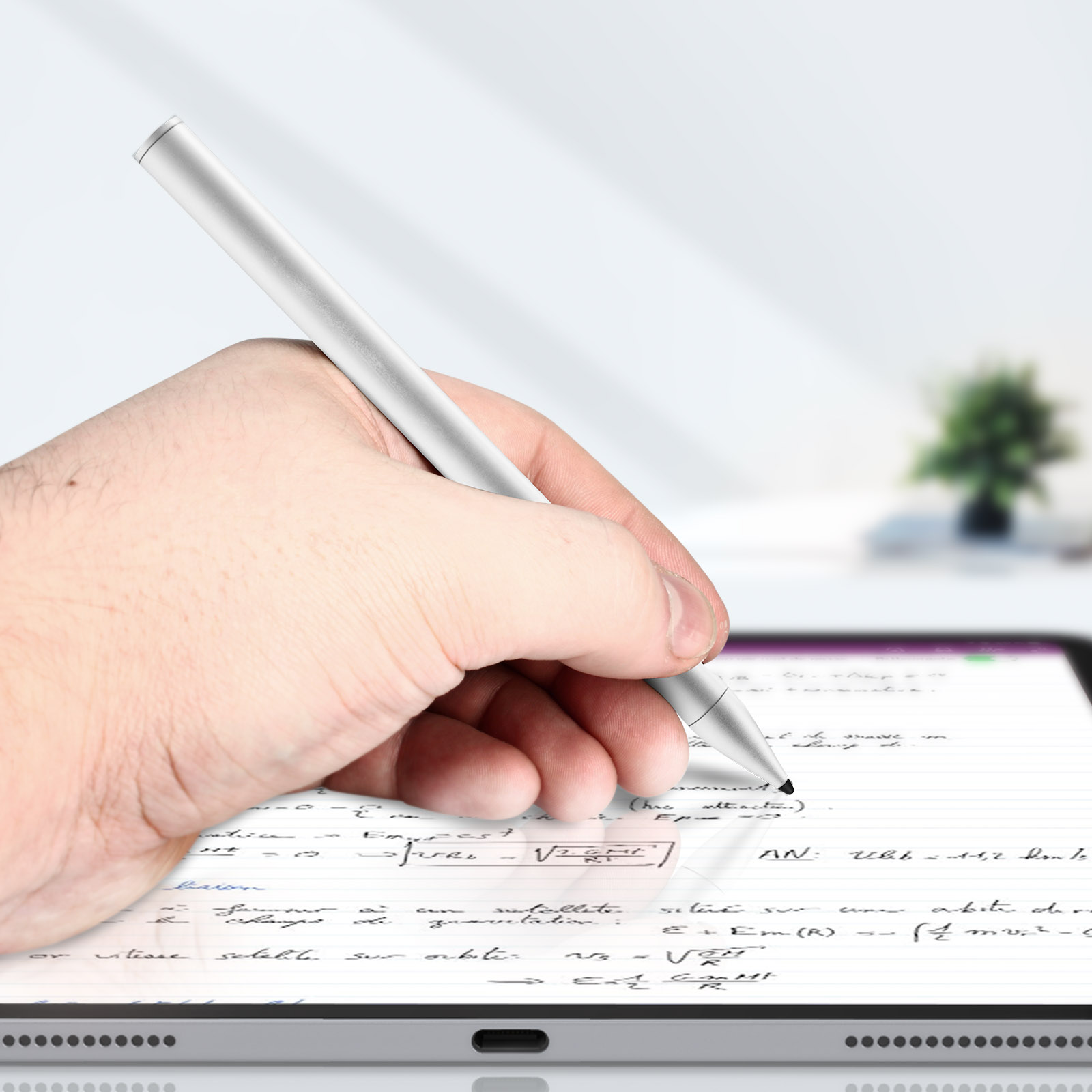 Stylet Tactile pour iPad, Amélioré Apple Pencil avec Rejet de Paume et  Magnétique Haute Précision Stylet ipad avec Pointe Compatible avec iPad