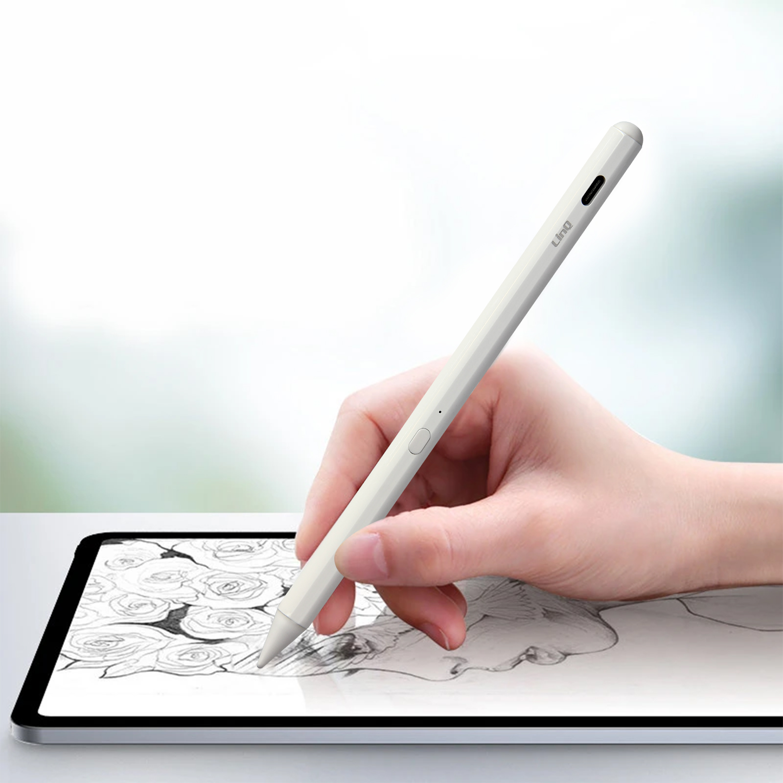 Stylet Actif pour iPad Haute Précision avec Rejet de Paume, Autonomie 10H,  Baseus - Français