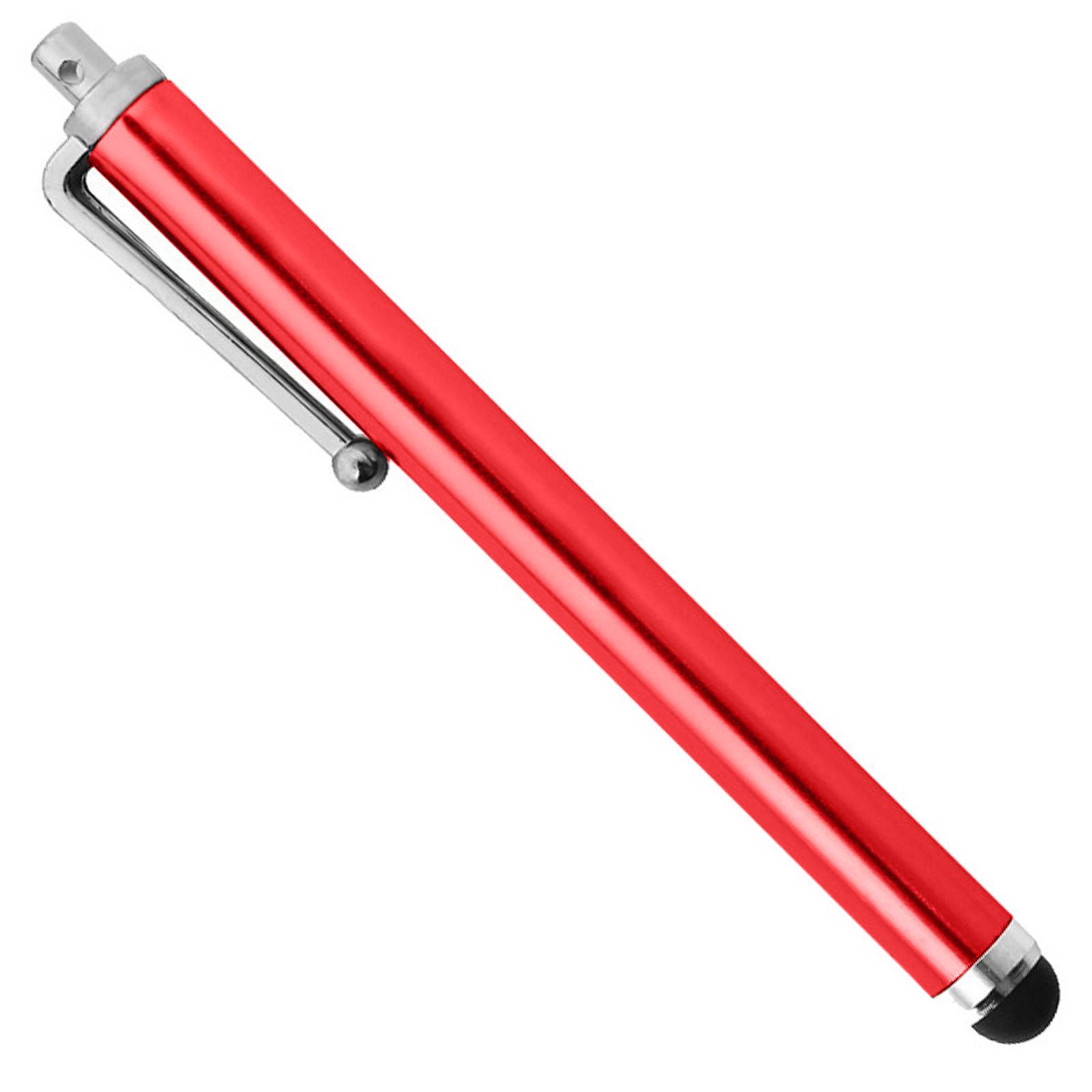 Stylets pour tablette Vshop ® stylet tactile universel /long pen,  capacitifs stylo à écran tactile avec embout en fibre (taille xl 19 cm,  couleur-rouge)