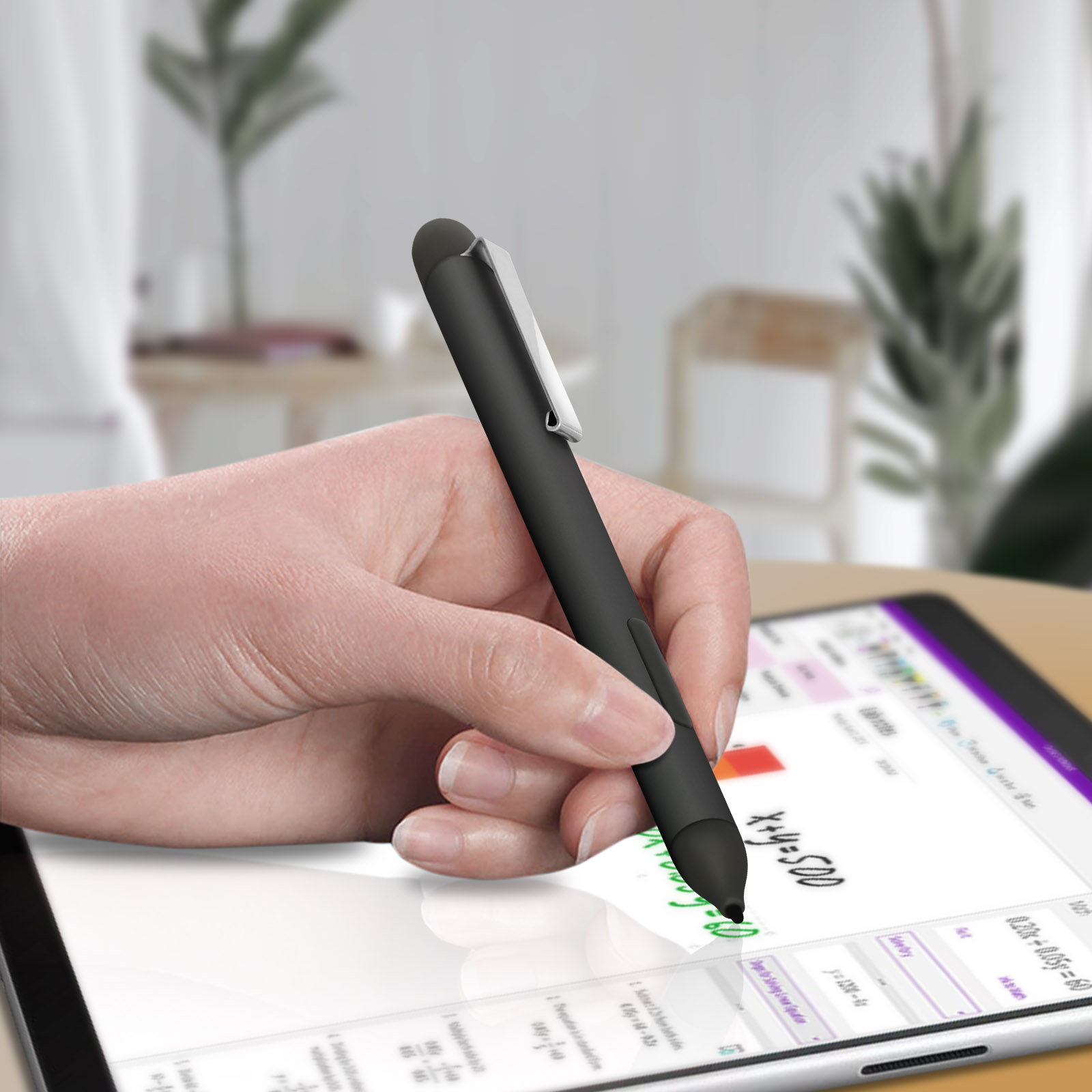 PINKCAT Stylet Tactile, Stylet Tablette avec Charge Rapide en 5 Minutes &  Sensibilité D'inclinaison & Rejet de Paume & Adsorption Magnétique, Stylet