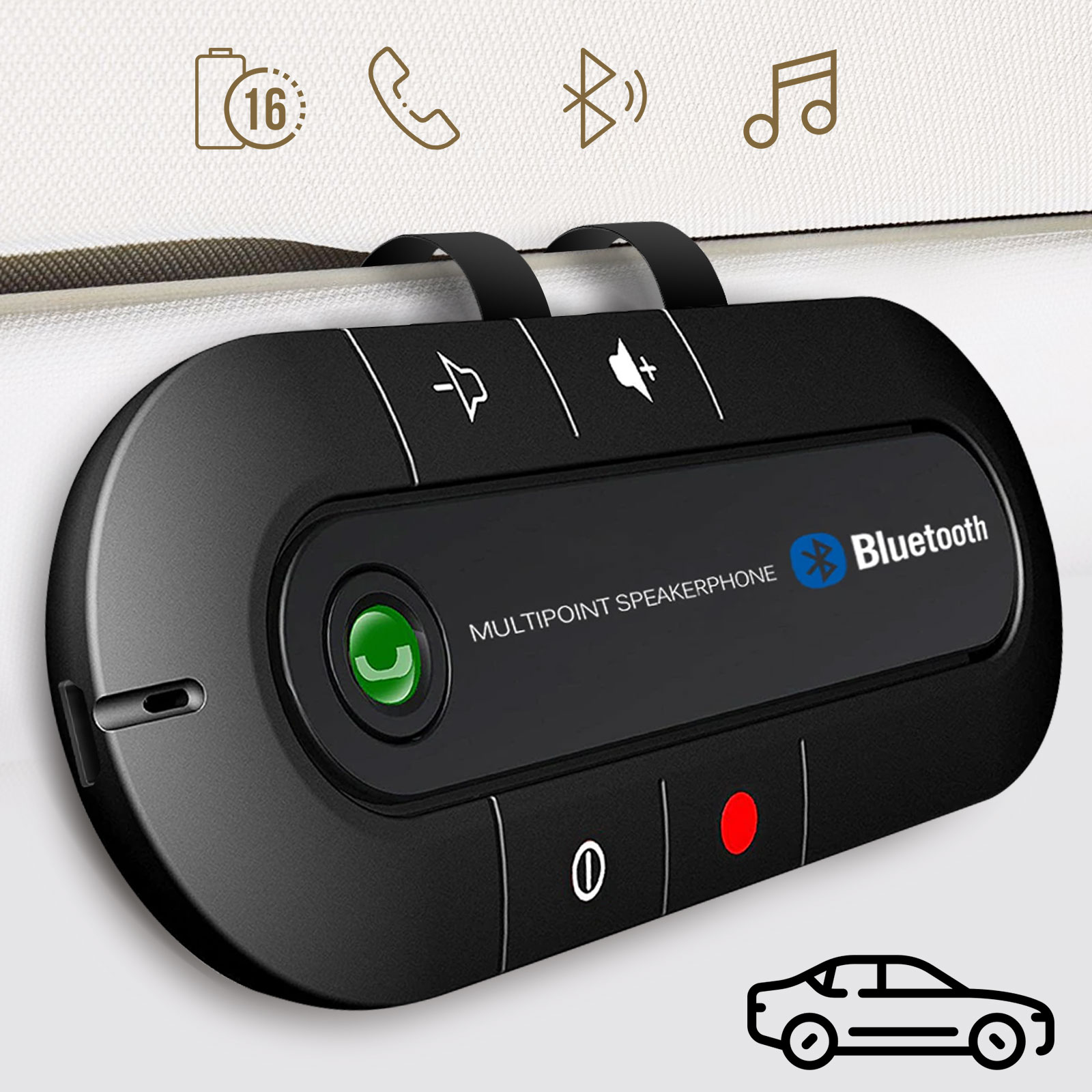 Kit Bluetooth Mains Libres Voiture pour Motorola Moto G6 Play
